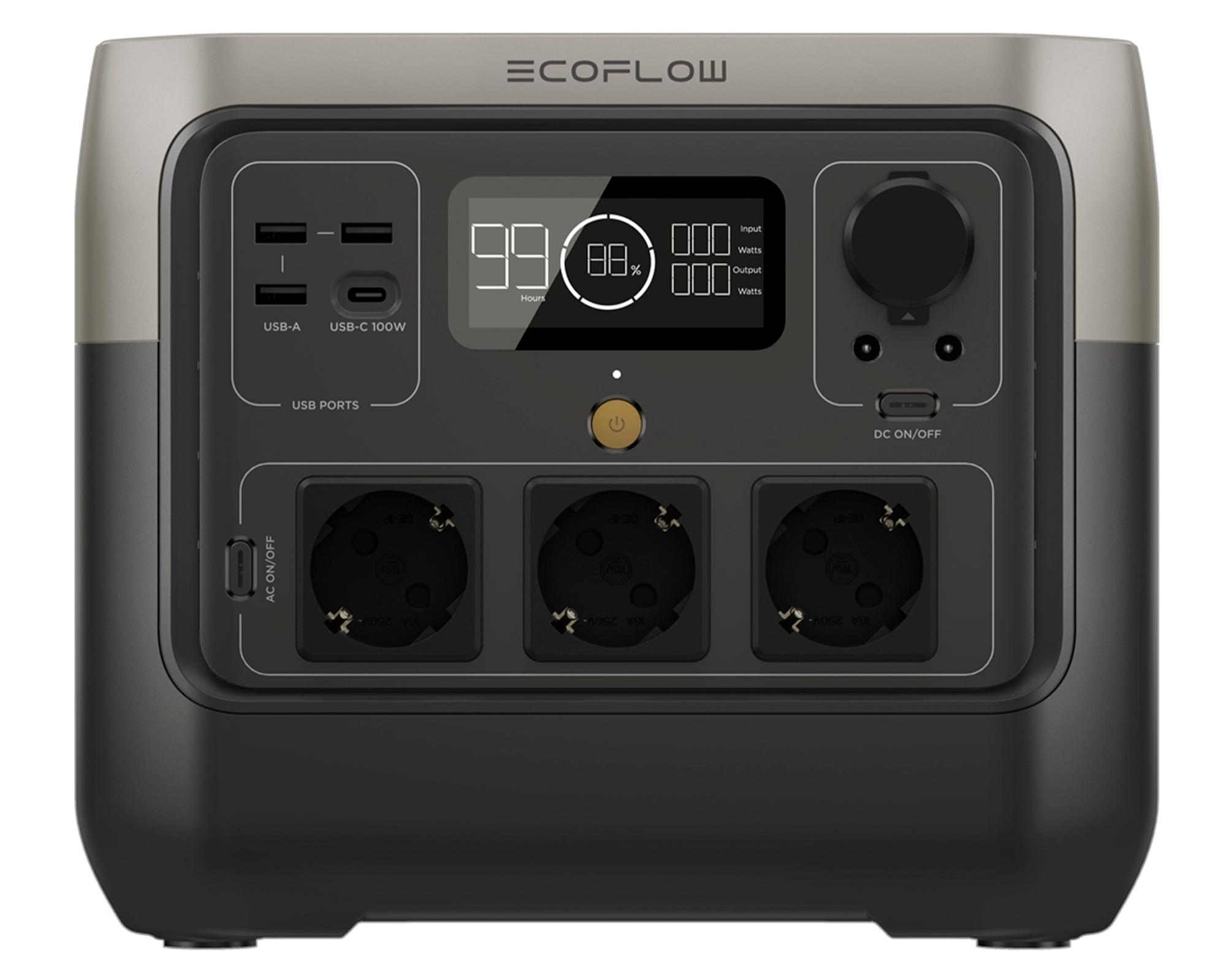 Estación de energía portátil River 2 Pro 800W 768WH-0