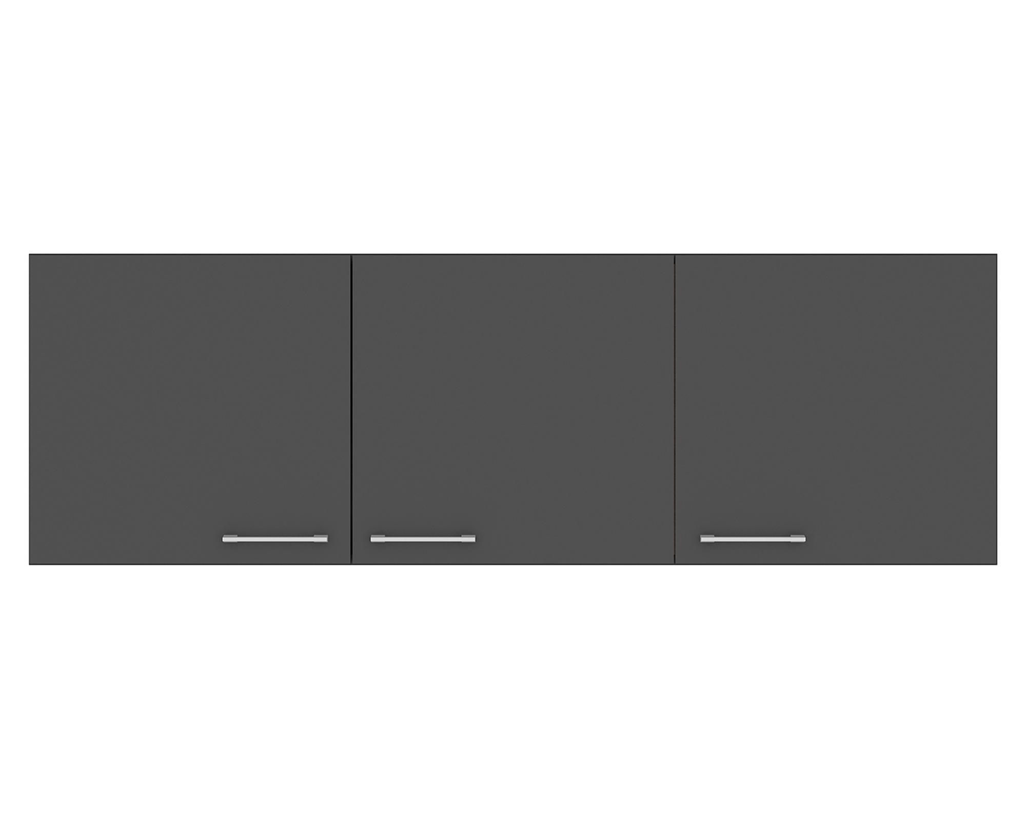 Mueble cocina aéreo 140 cm Opie grafito-0