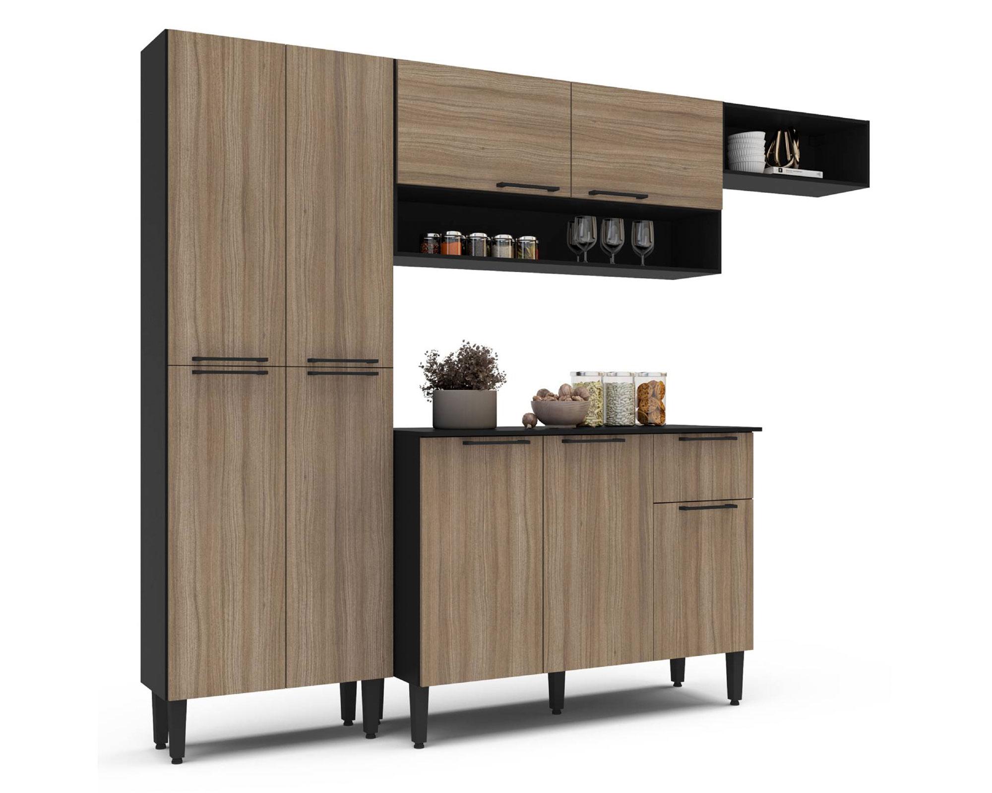 Kit Cocina 9 puertas 1 cajón Madri Rustic 183x232.4x44.8 cm-2