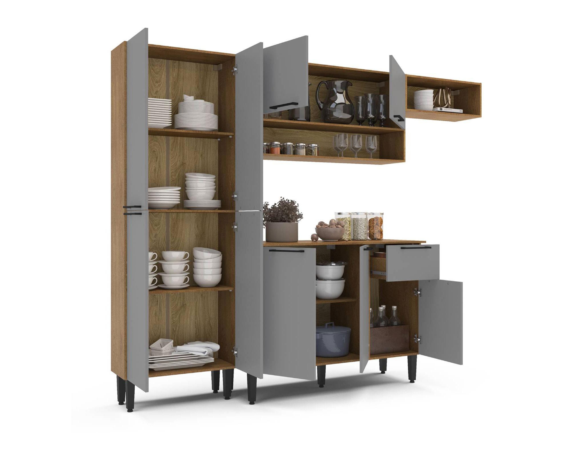 Kit Cocina 9 puertas 1 cajón Madri 183x232.4x44.8 cm-2