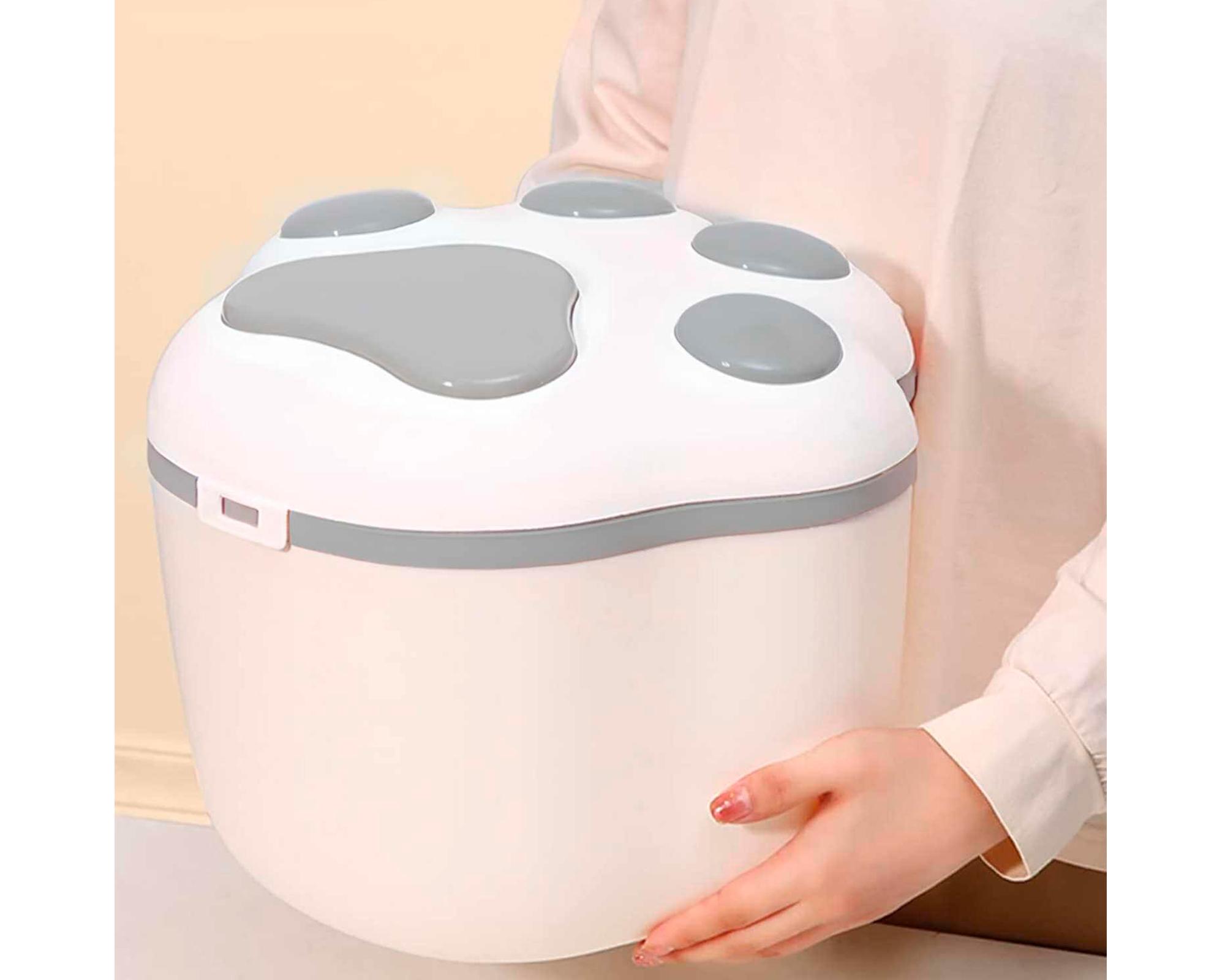 Contenedor alimento para gatos con pala 34x34x27 cm-2