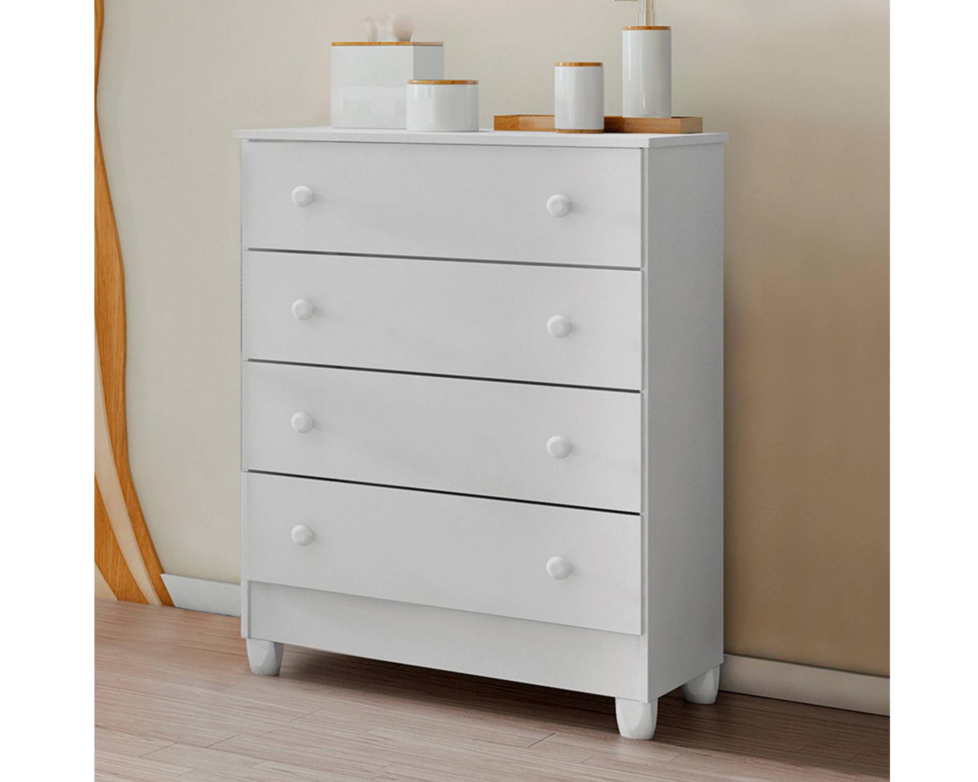 Cómoda Mel blanco 4 cajones-1