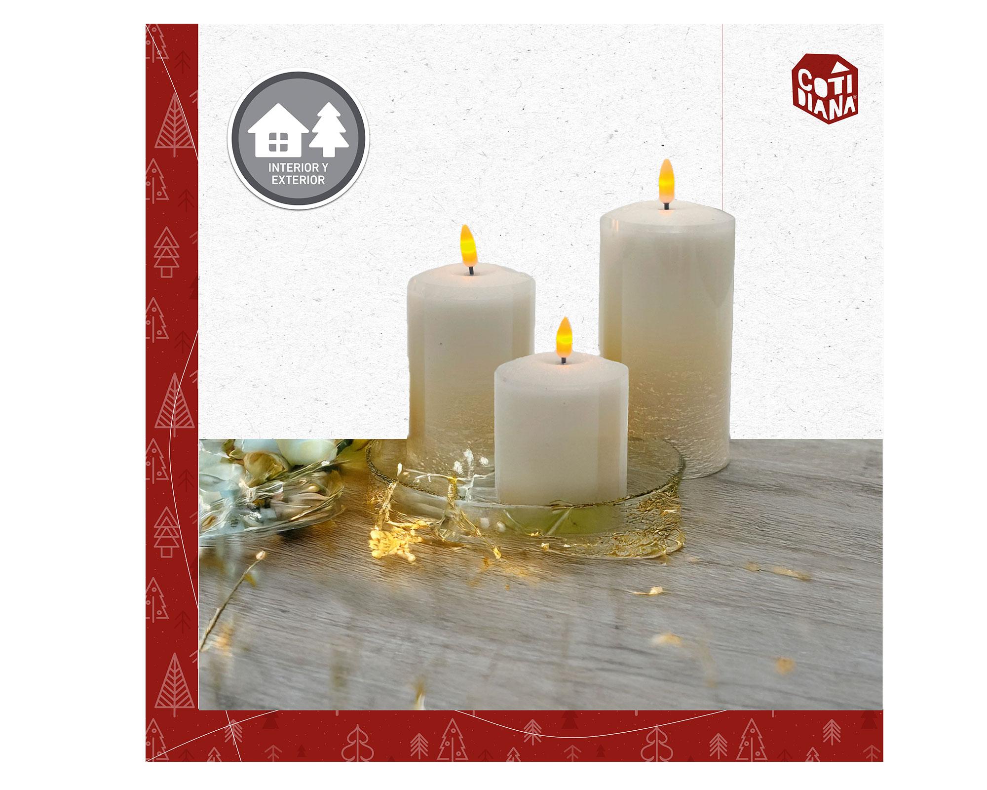 Vela LED 3 piezas-3