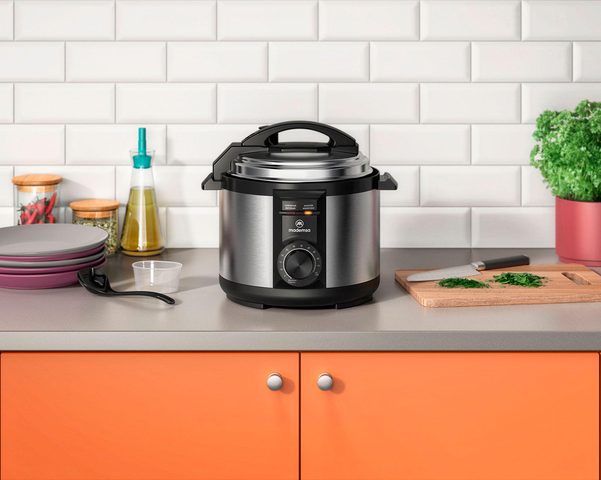 Olla multicocción MPC10 inox/negro 5 lt-5