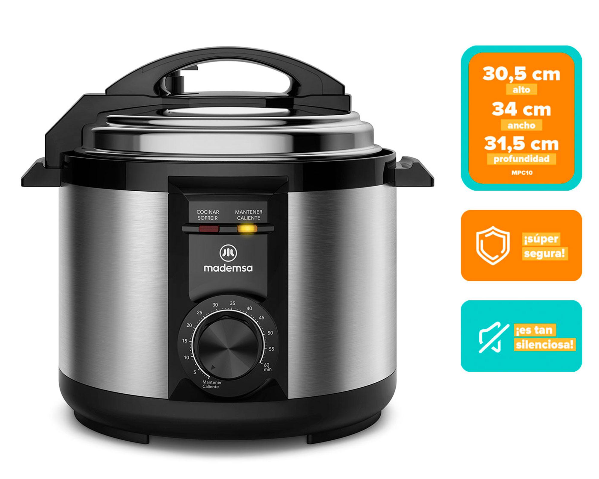 Olla multicocción MPC10 inox/negro 5 lt-2