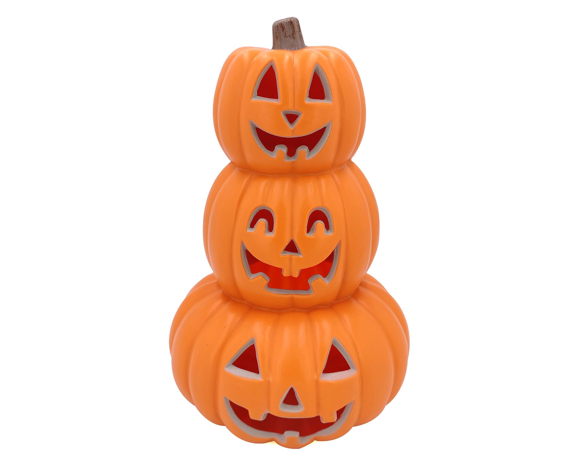 Calabaza triple decorativa naranjo-0