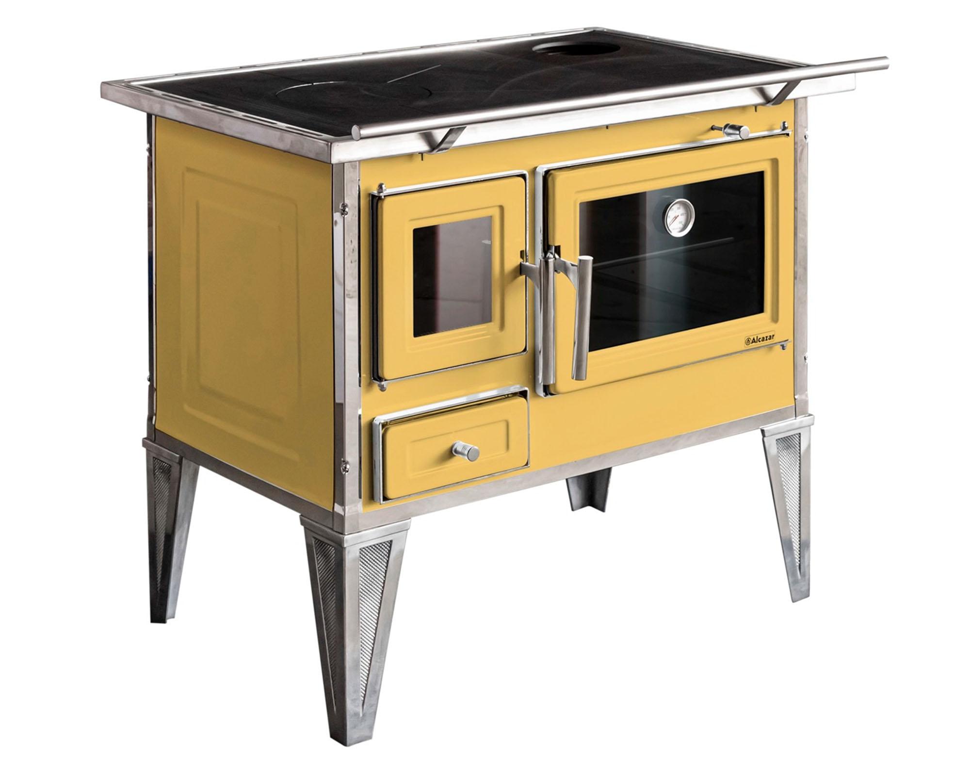 Cocina a leña Calbuco L90 61 lt amarillo-3