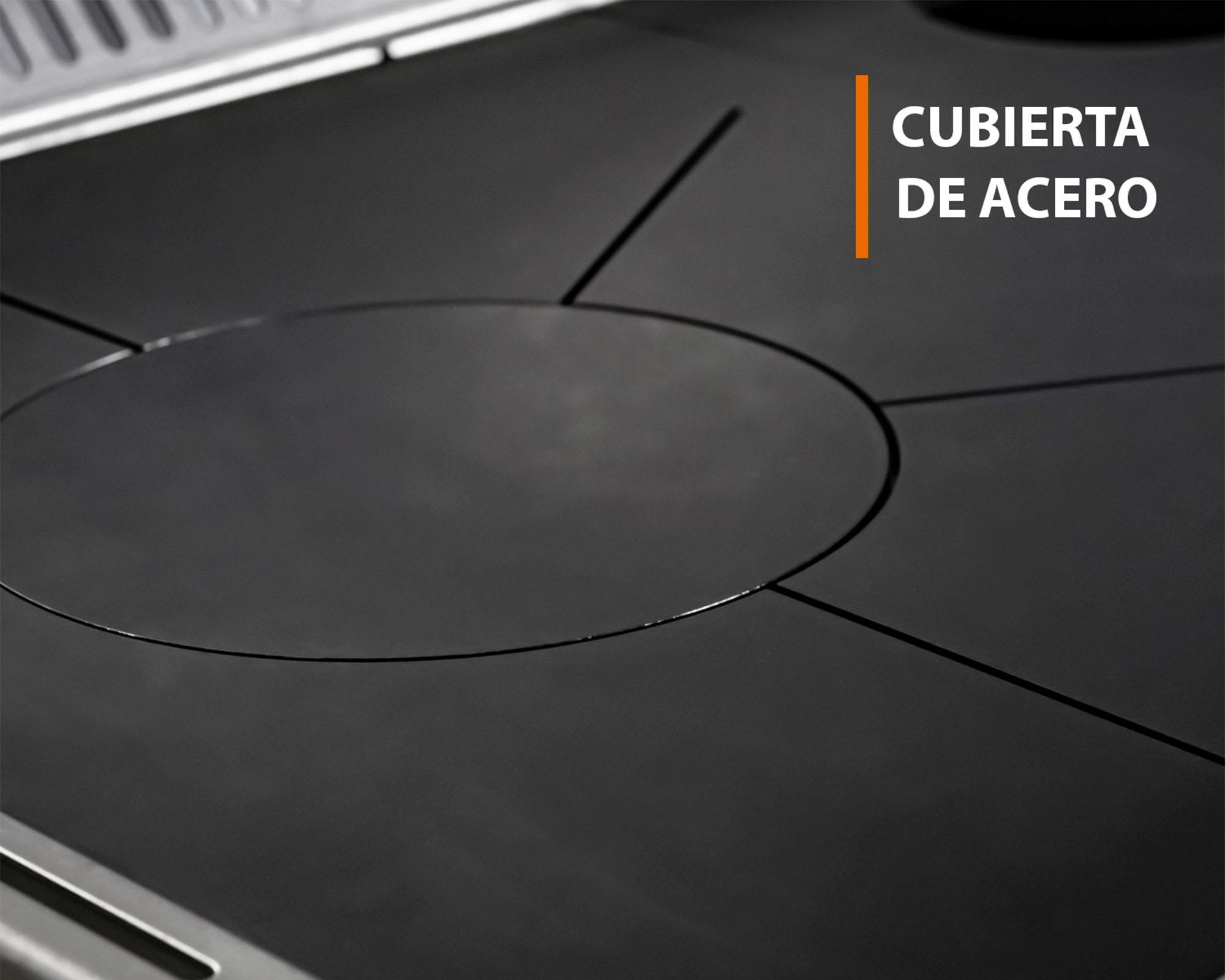 Cocina a leña Calbuco MZ80 negra 40 lt-5