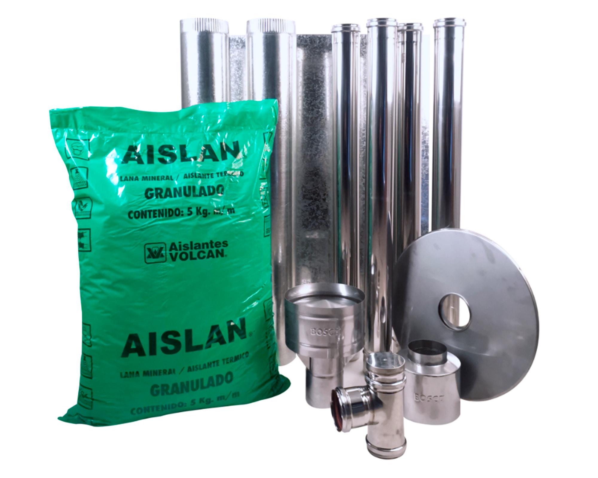 Estufa a pellet Hera+ charcoal 9000 W + kit de instalación interior-1