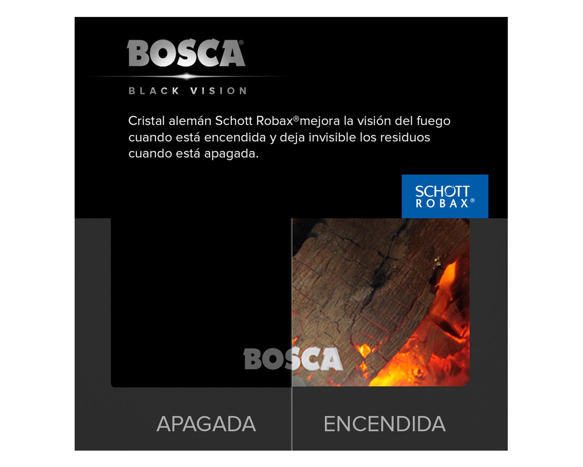 Calefactor a leña 12.2 kW/hr Gold 500 burdeo-2