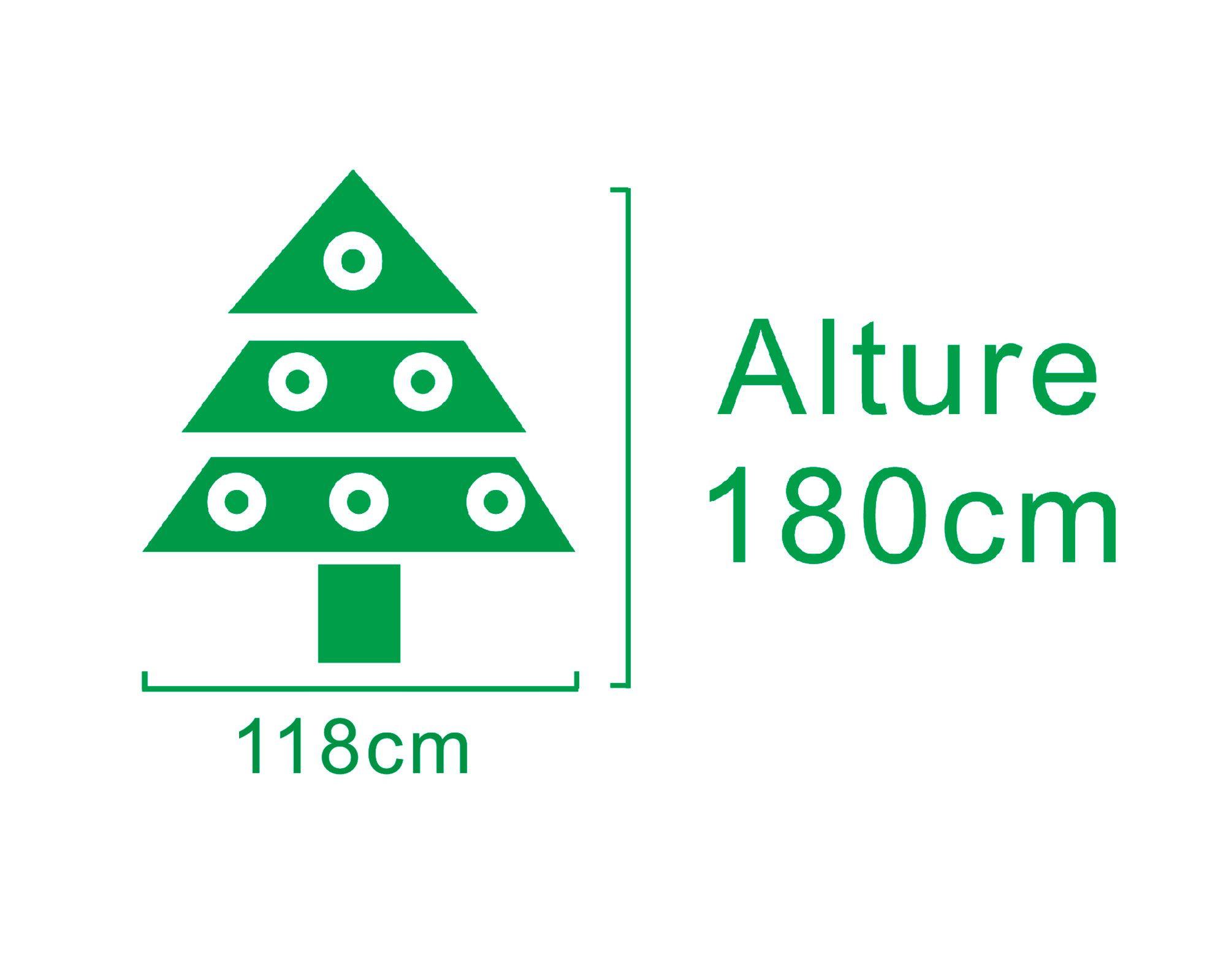 Árbol navidad N° 95 Berries 895 Ramas 180x118 cm-1