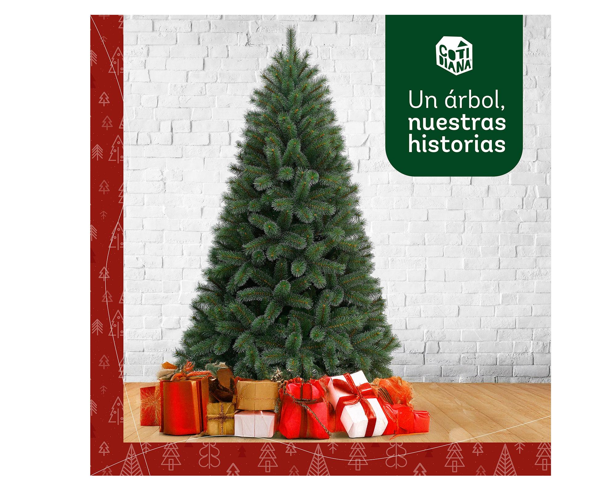 Árbol navidad 180 cm Puntas blancas 898 ramas-1