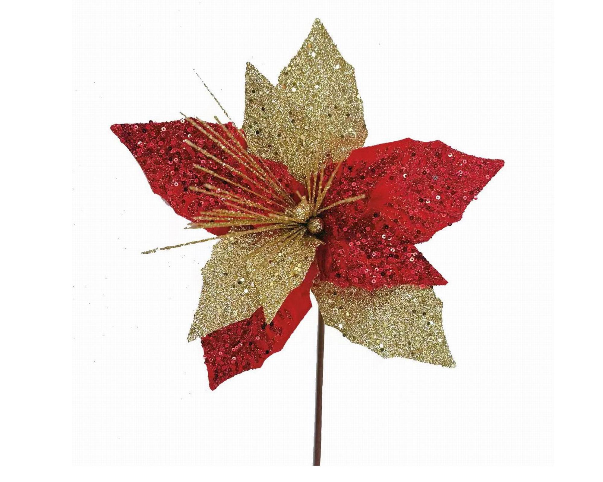 Flor bicolor navideña-0