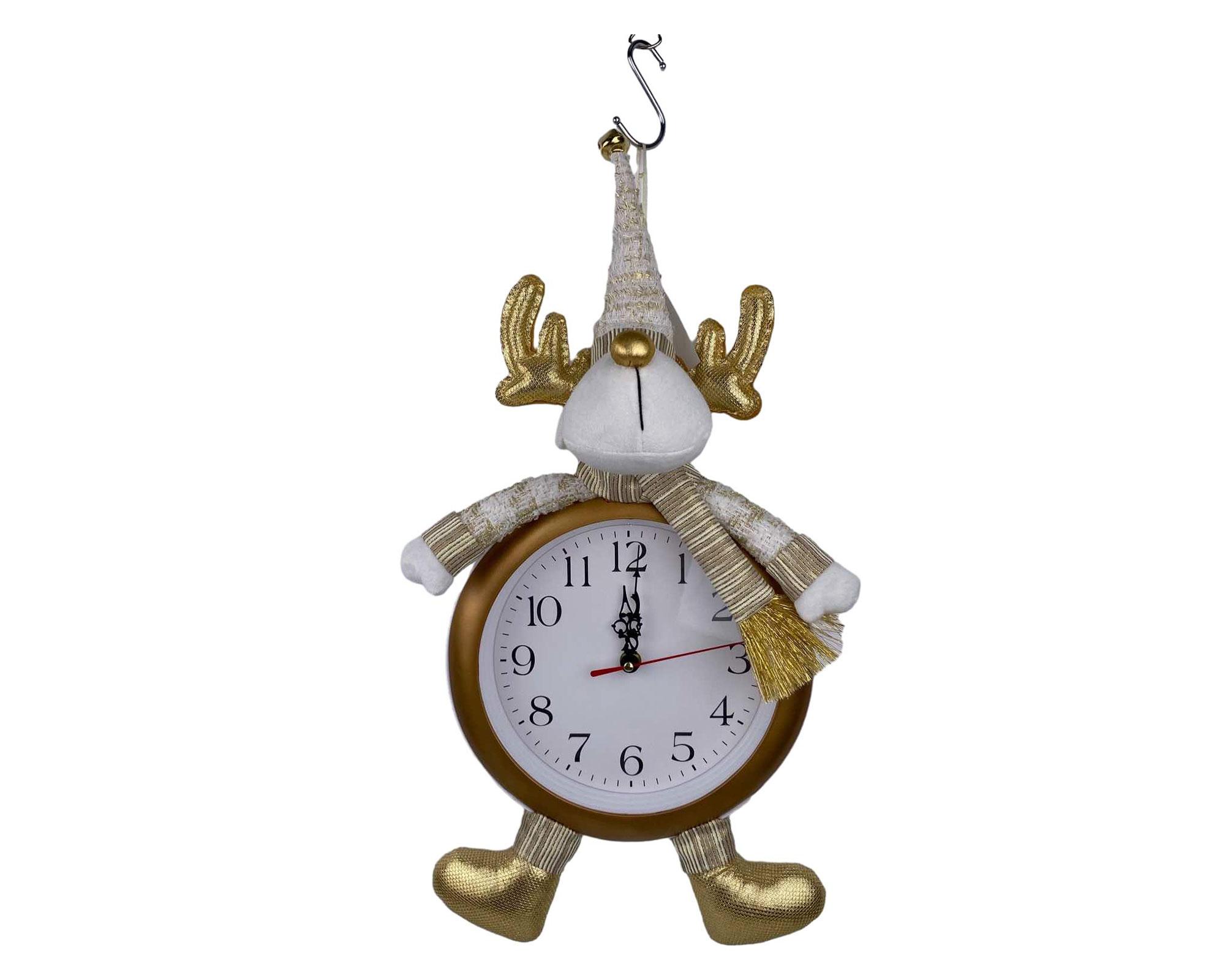 Reloj navideño Aldea dorada-0