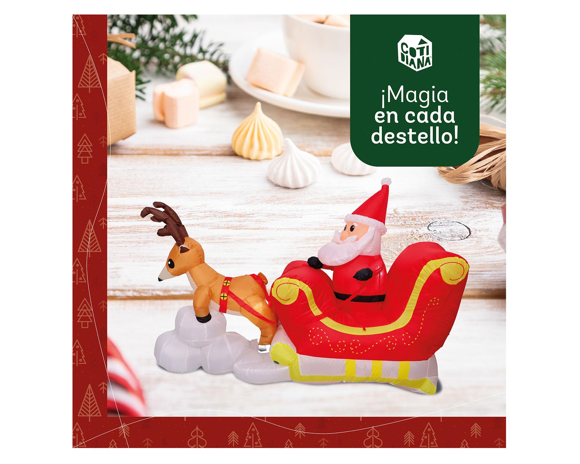 Inflable Santa trineo 180 cm-2