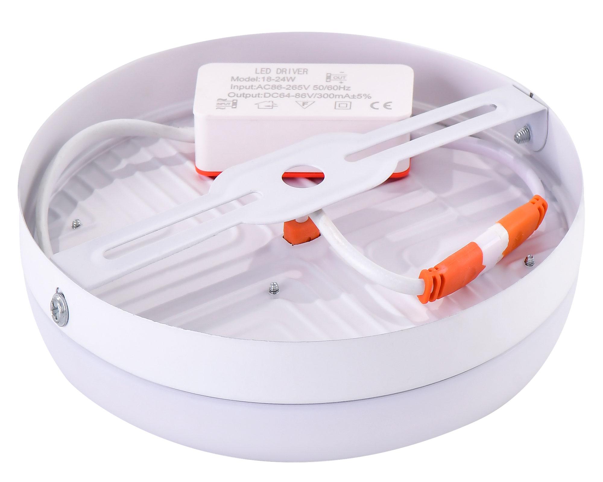 Foco LED sobrepuesto 18 W 1 luz fría blanco-2