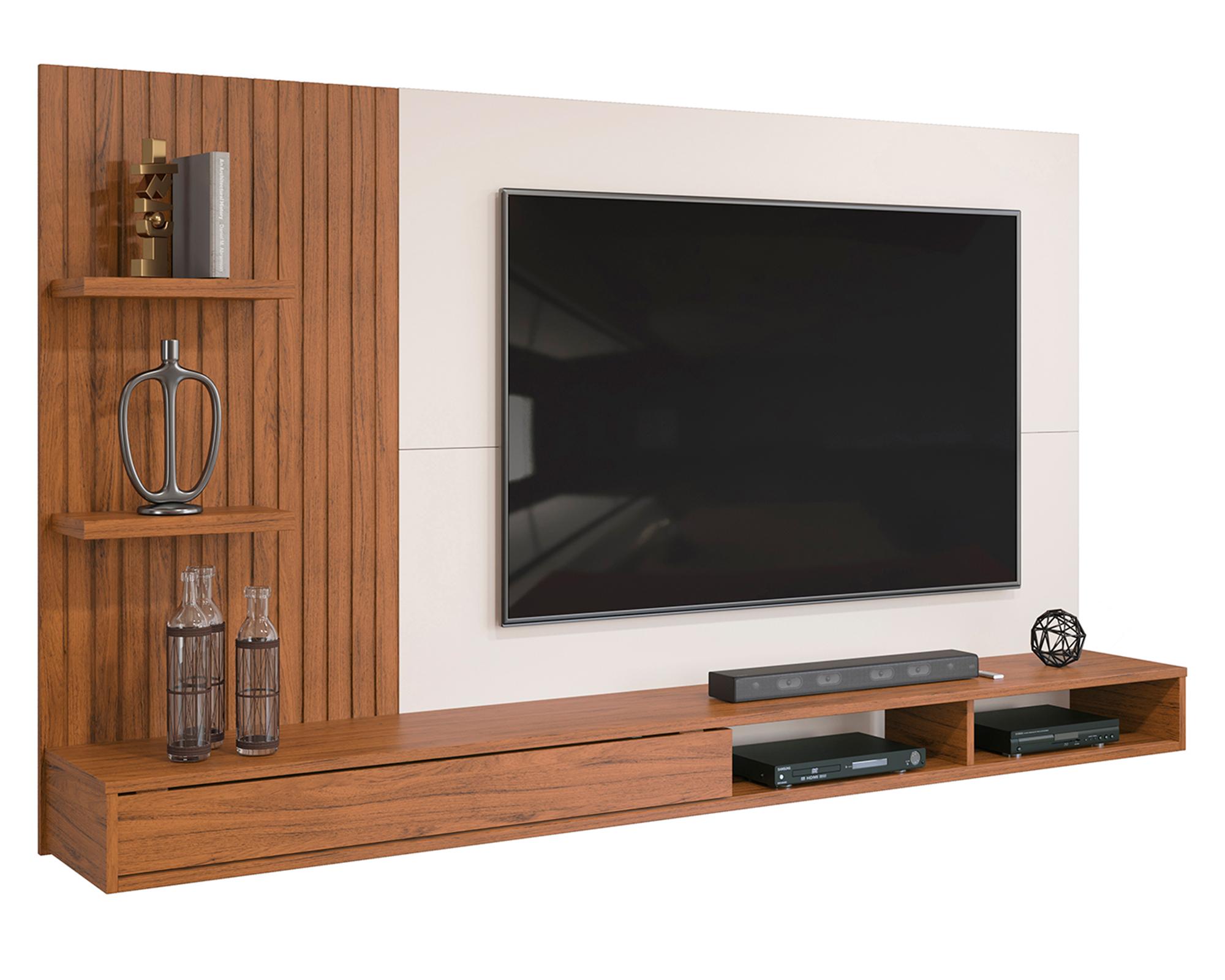 Panel TV 60" Bento 1 puerta café-1