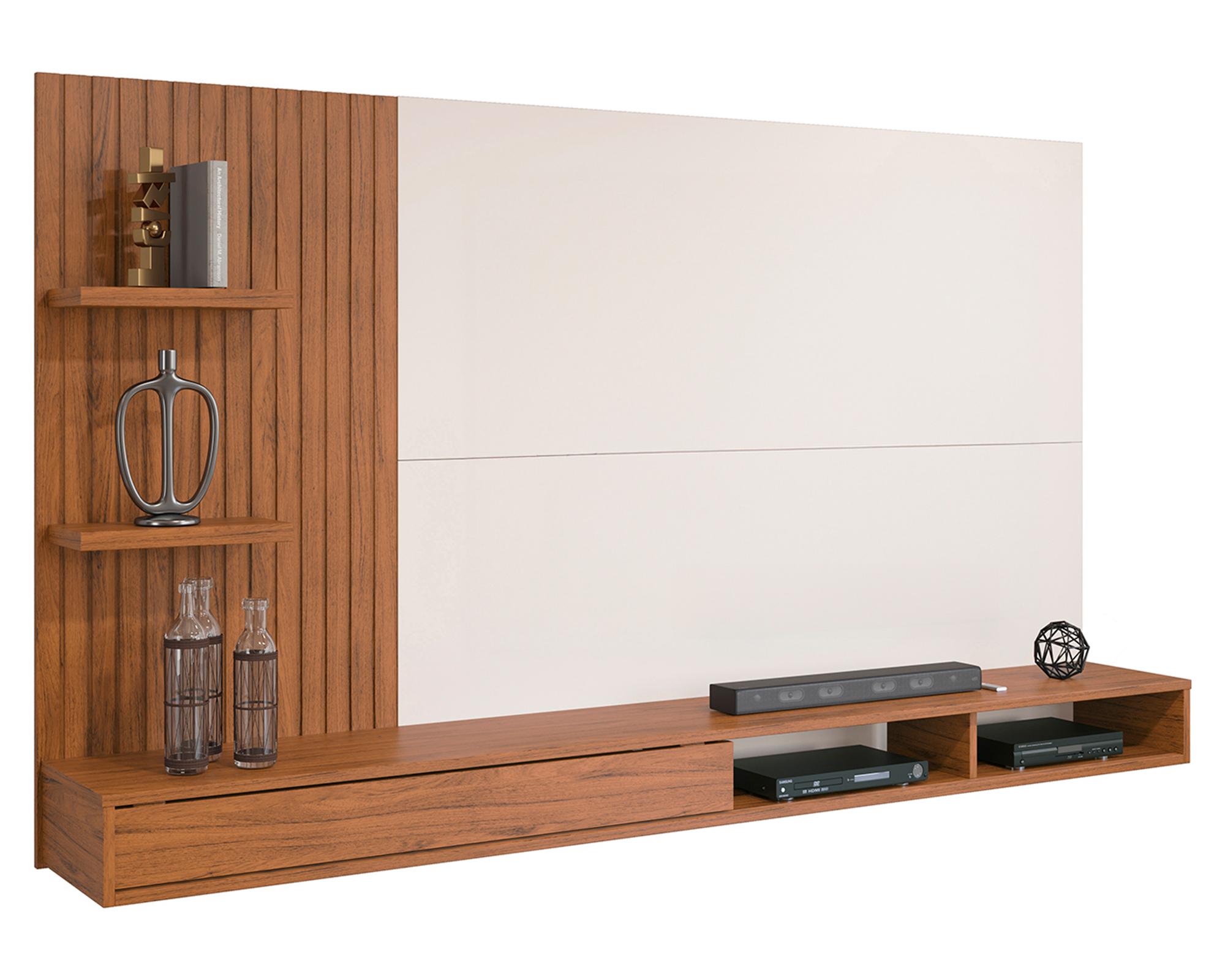 Panel TV 60" Bento 1 puerta café-0