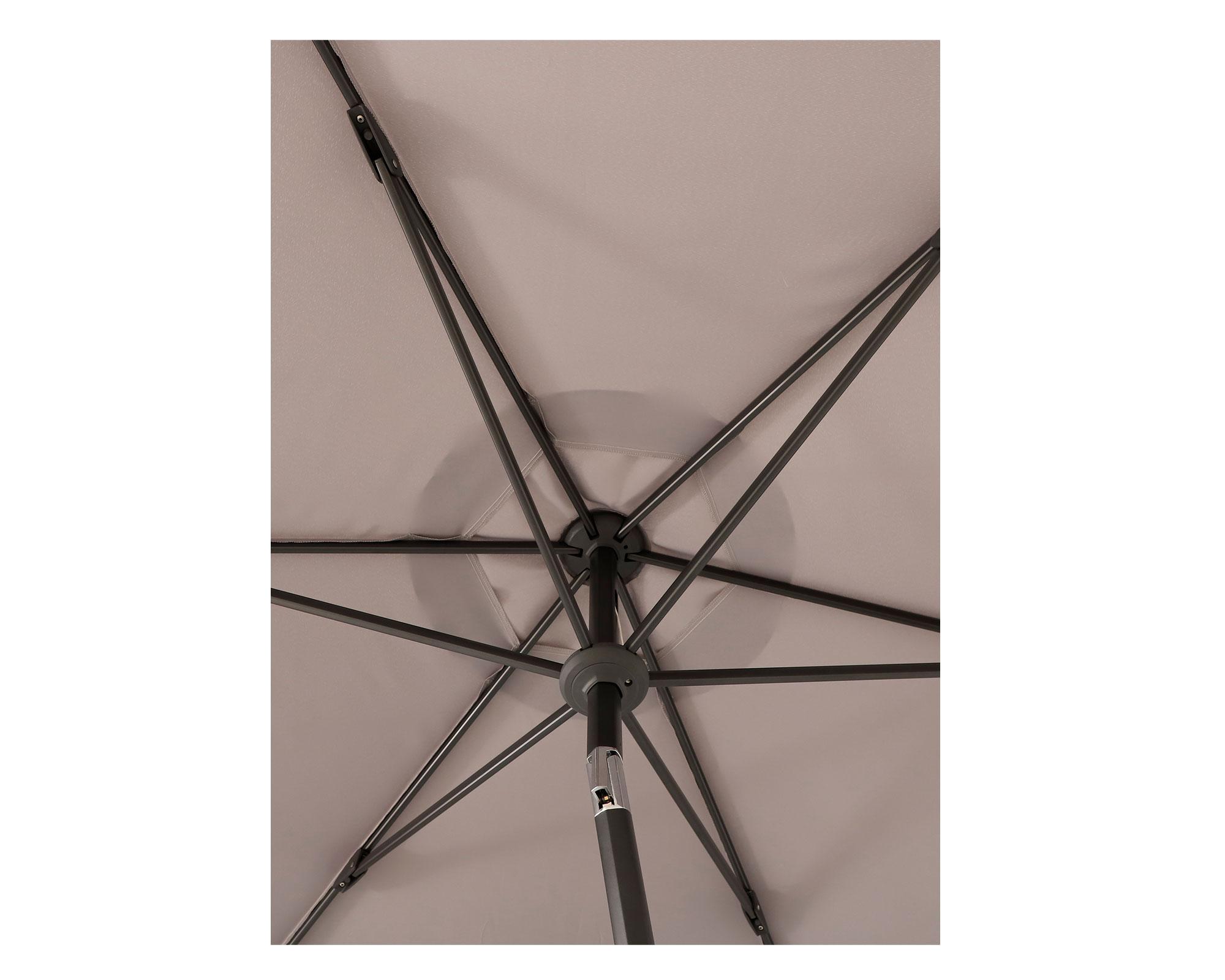 Sombrilla inclinación gris 300 cm-2