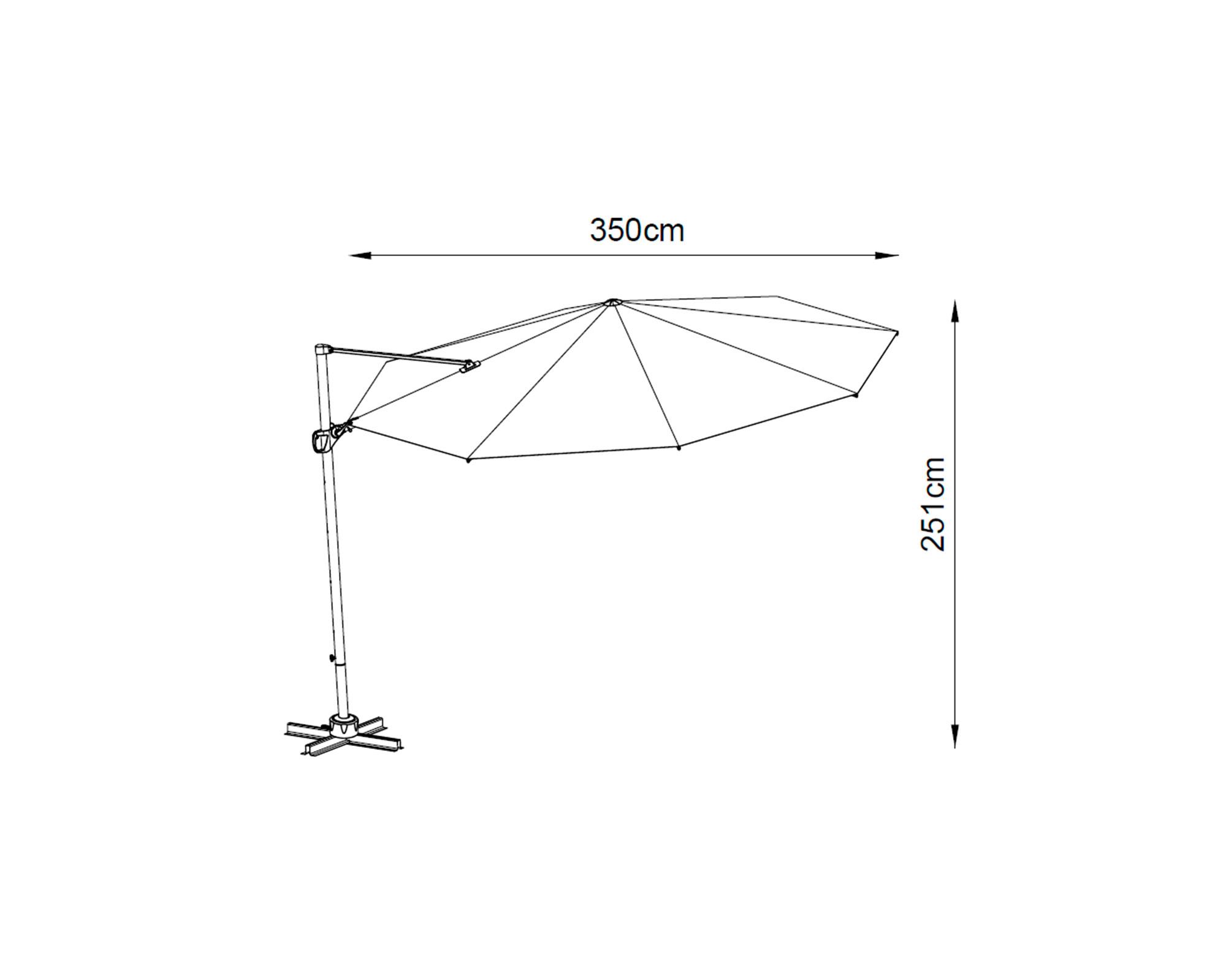 Sombrilla gris oscuro 350 cm-4