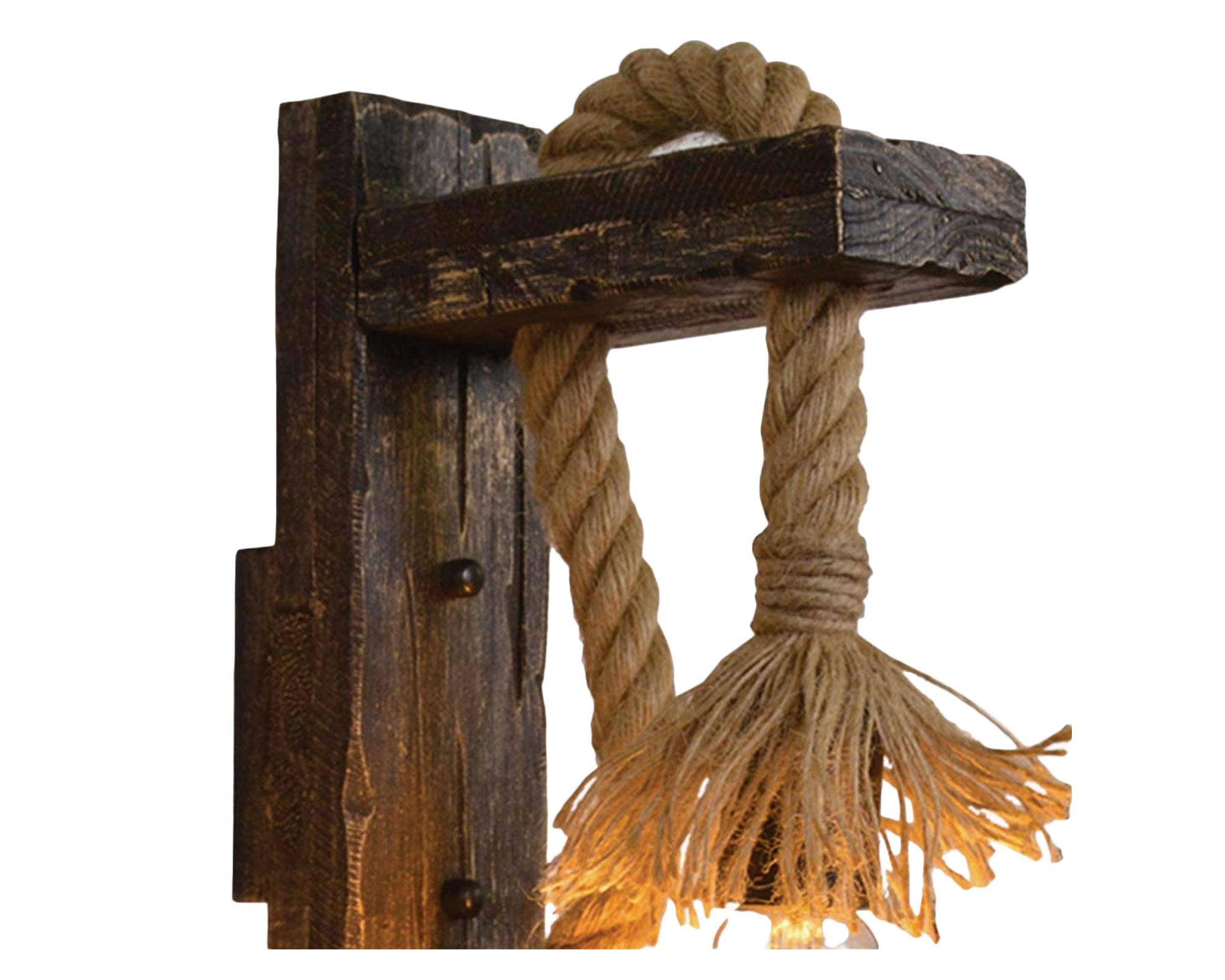 Aplique decorativo E27 1L café-1