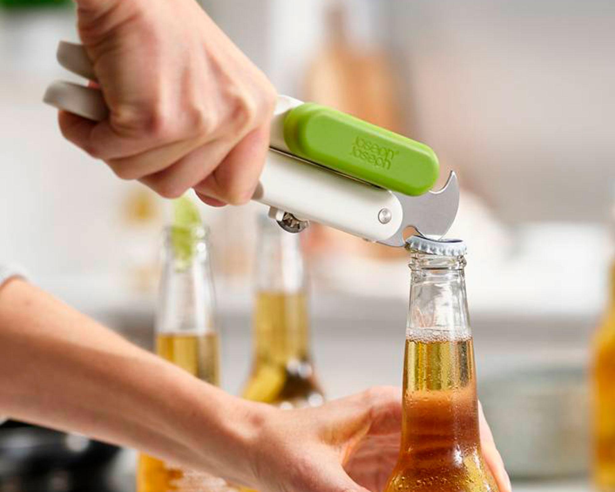 Abrelatas blanco/verde 3 en 1-3