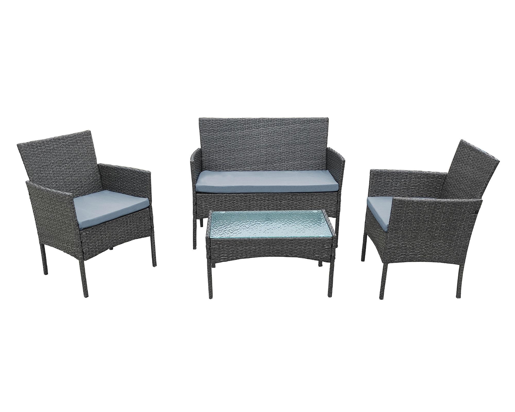Set living New Valencia gris 4 personas-0