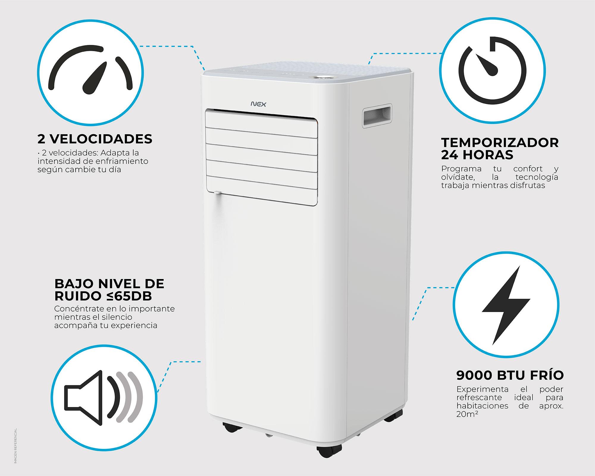 Aire acondicionado 9000 BTU ACP09288-F Frío-6