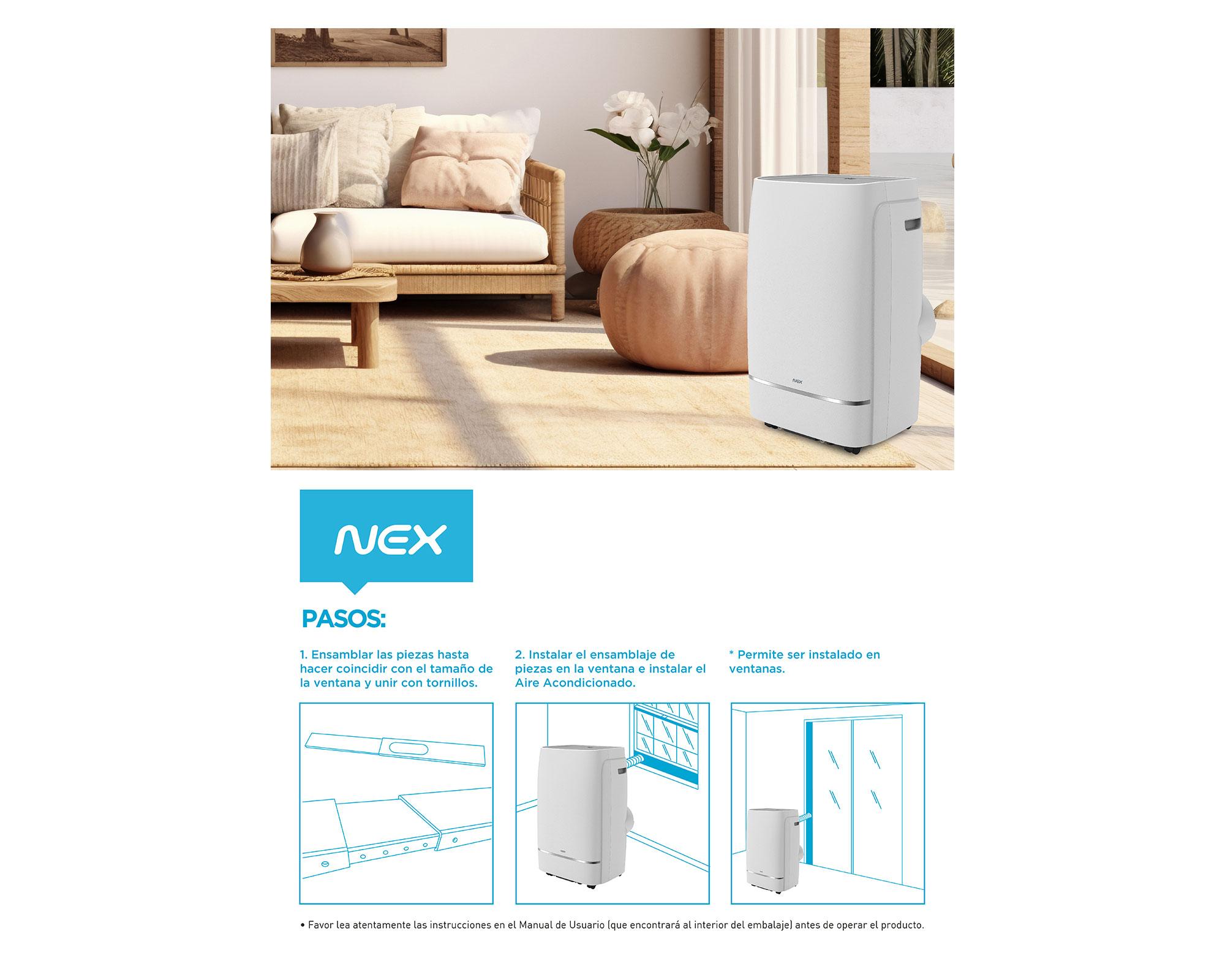 Aire acondicionado portátil 12000 BTU frío/calor ACP12188-FC-5
