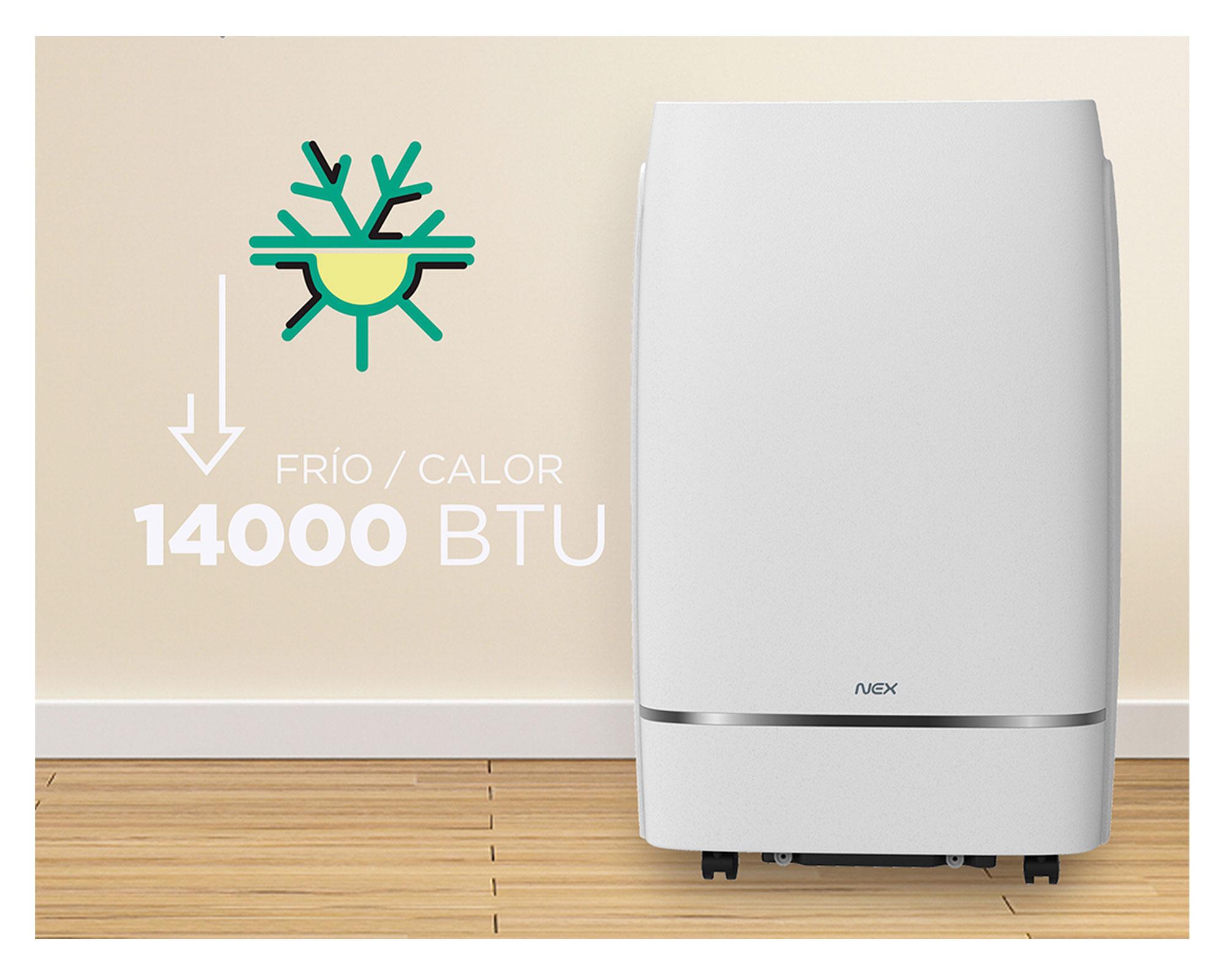 Aire acondicionado portátil 14000BTU frío/calor ACP14188-FCWIFI-6