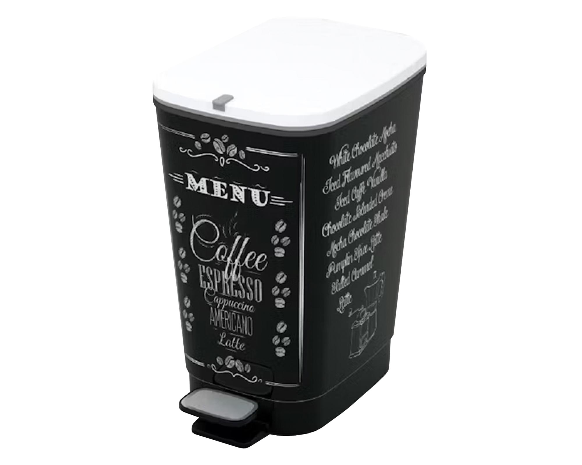 Basurero Chic Bin Coffee Menu diseño 35 lt-0