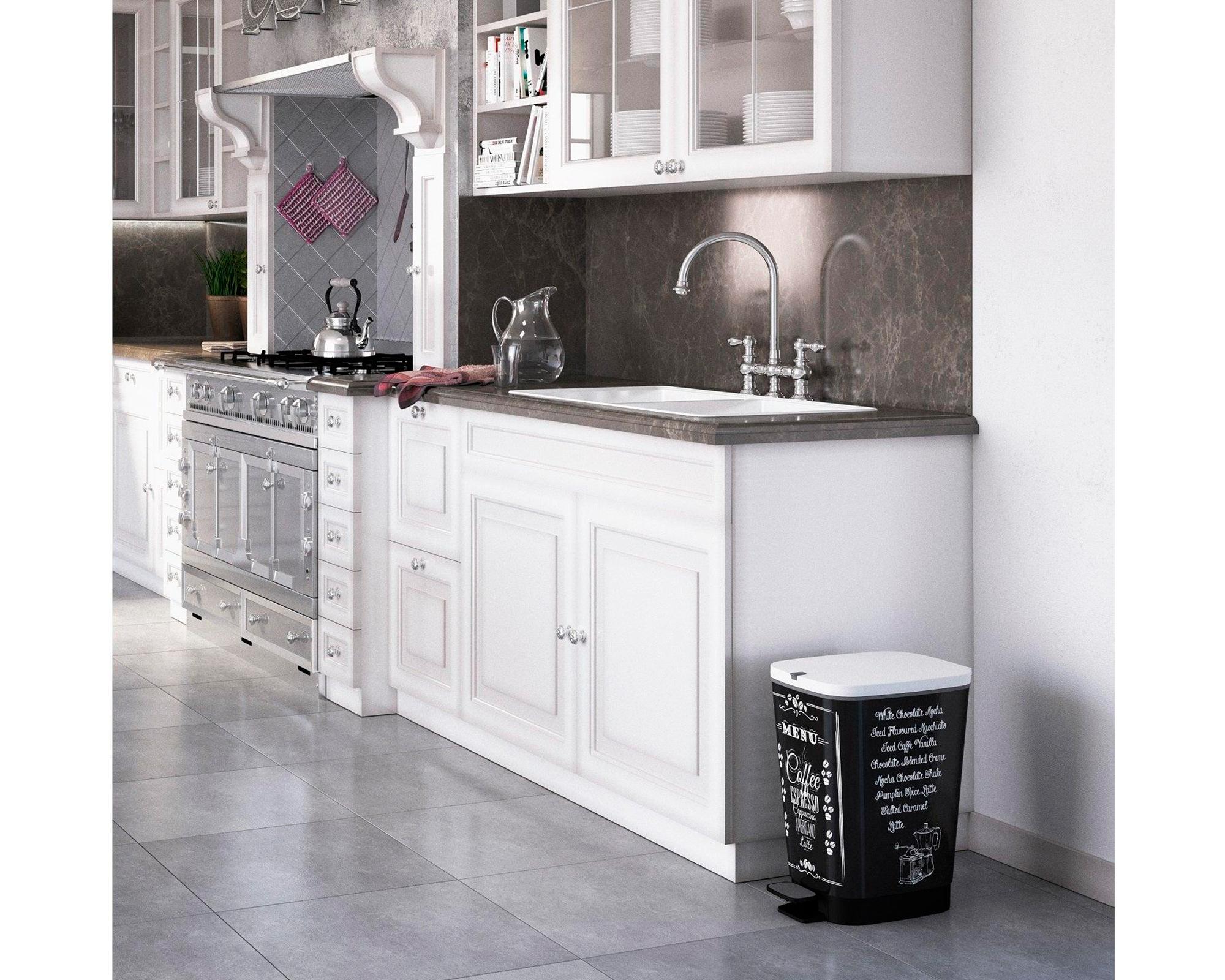 Basurero Chic Bin Coffee Menu diseño 35 lt-1