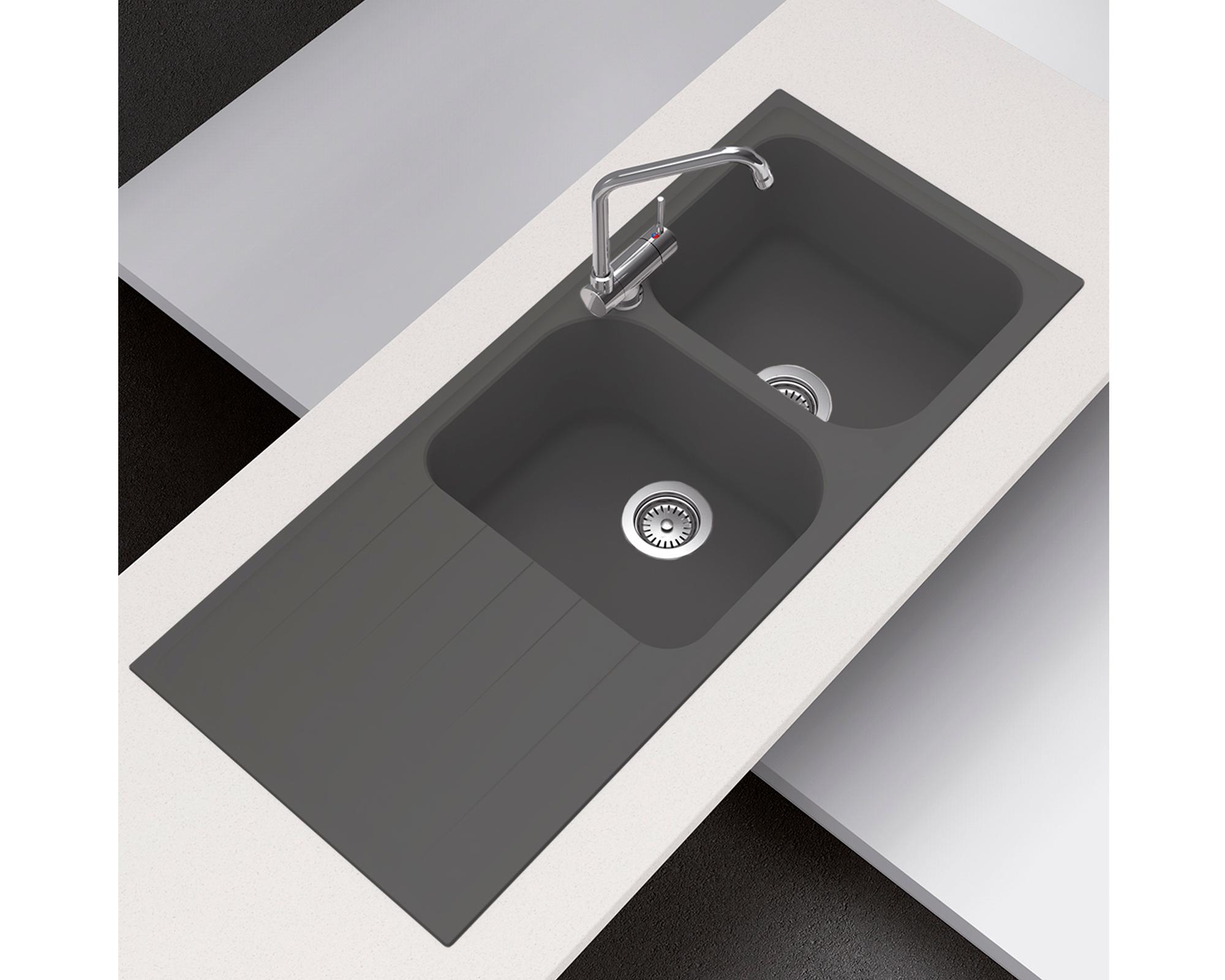 Lavaplatos Viola D-200 negro-1