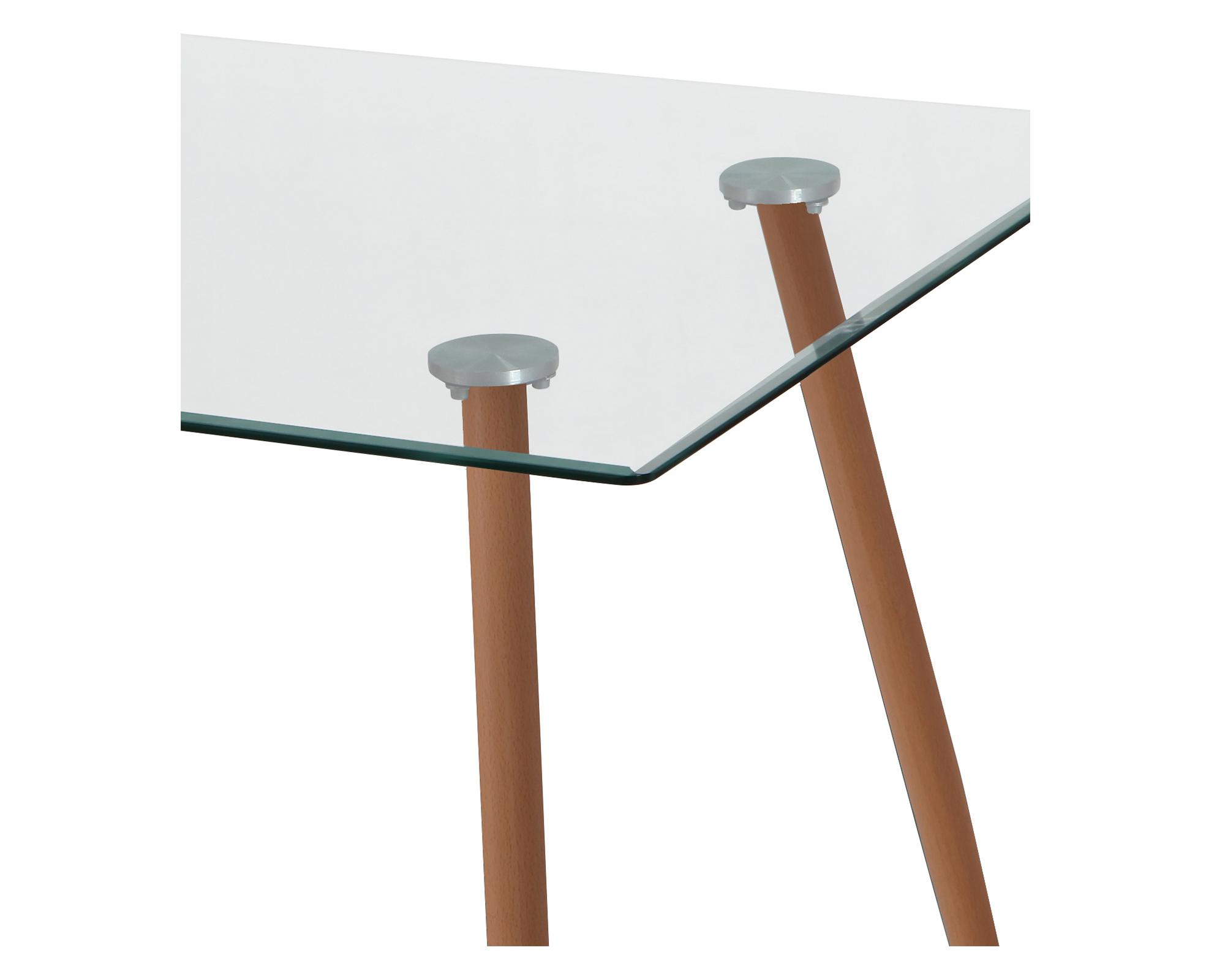 Comedor 6 personas Dini vidrio/negro-2