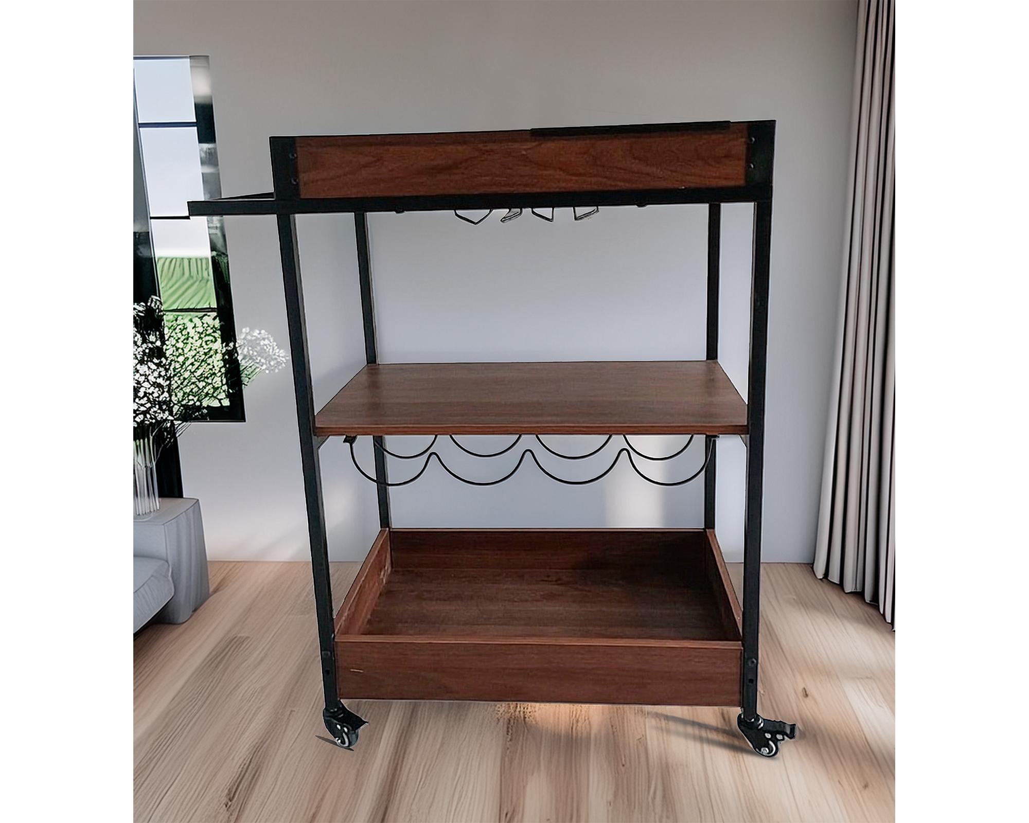 Carro bar Iowa 90x77x41 cm-2