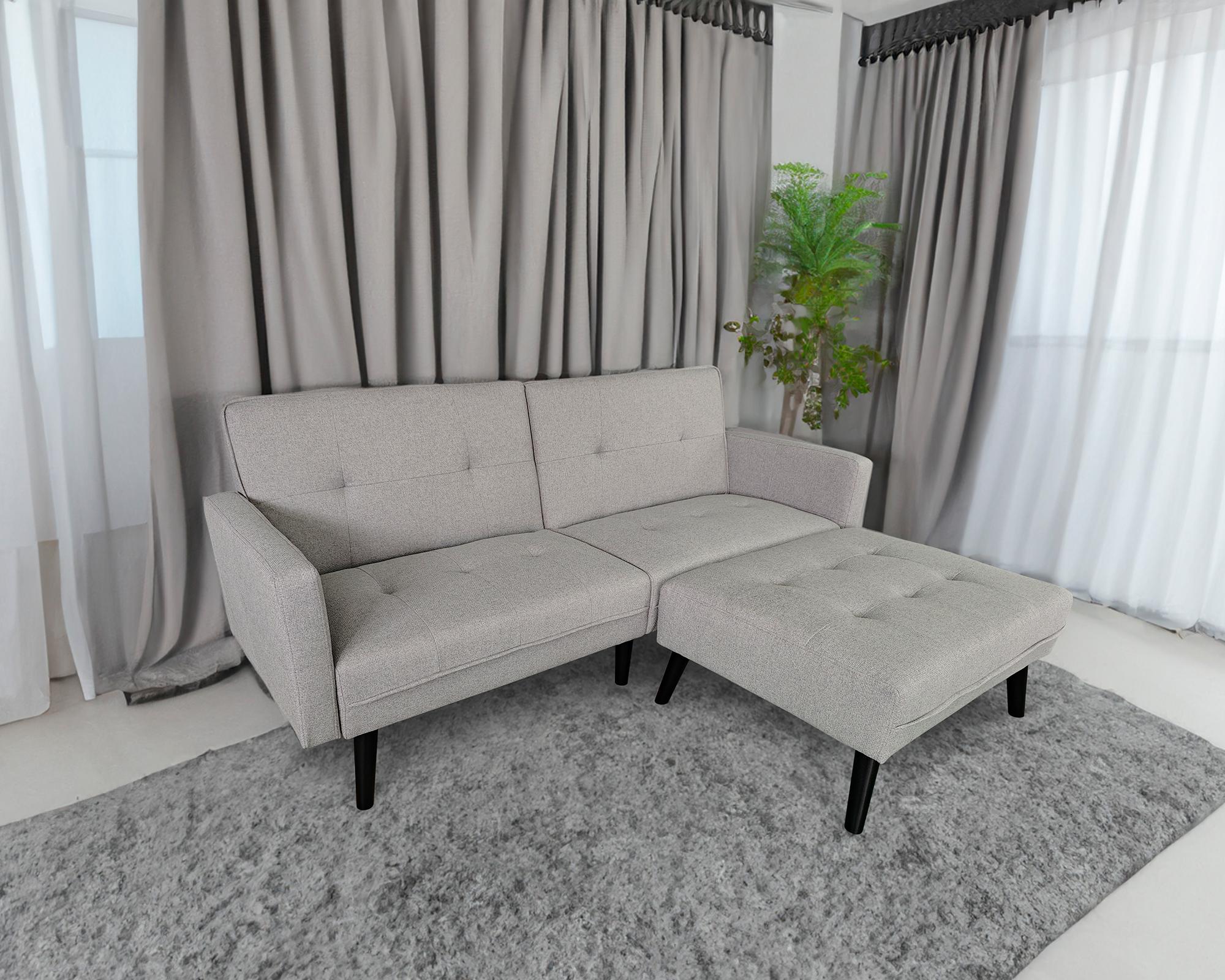 Sofá seccional Lucila gris-4