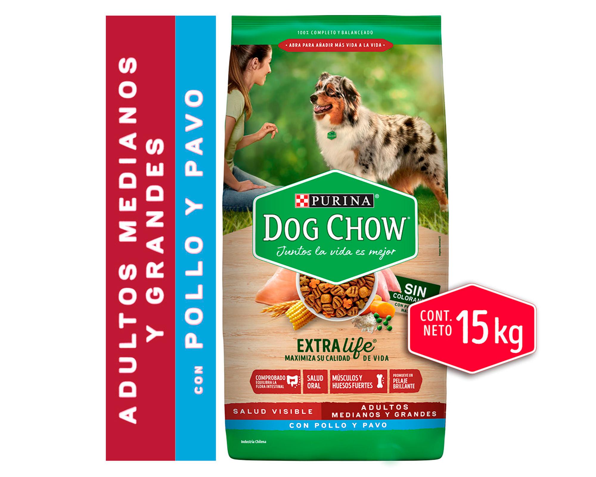 Alimento seco adulto pollo pavo 15 kg-0