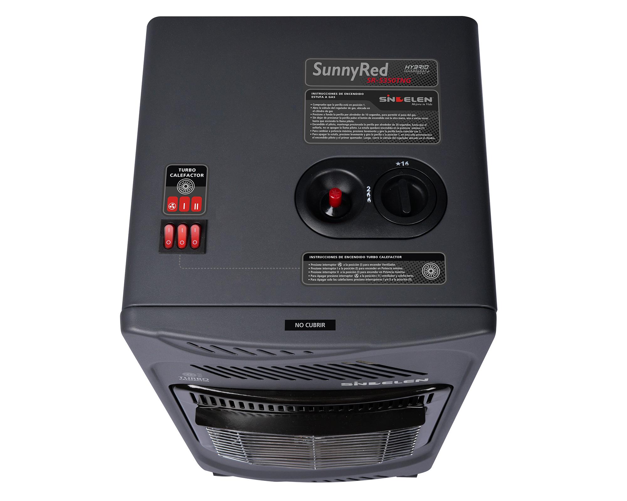 Estufa a gas híbrida 2.75 kW 5350TNG gris 9000 BTU-2