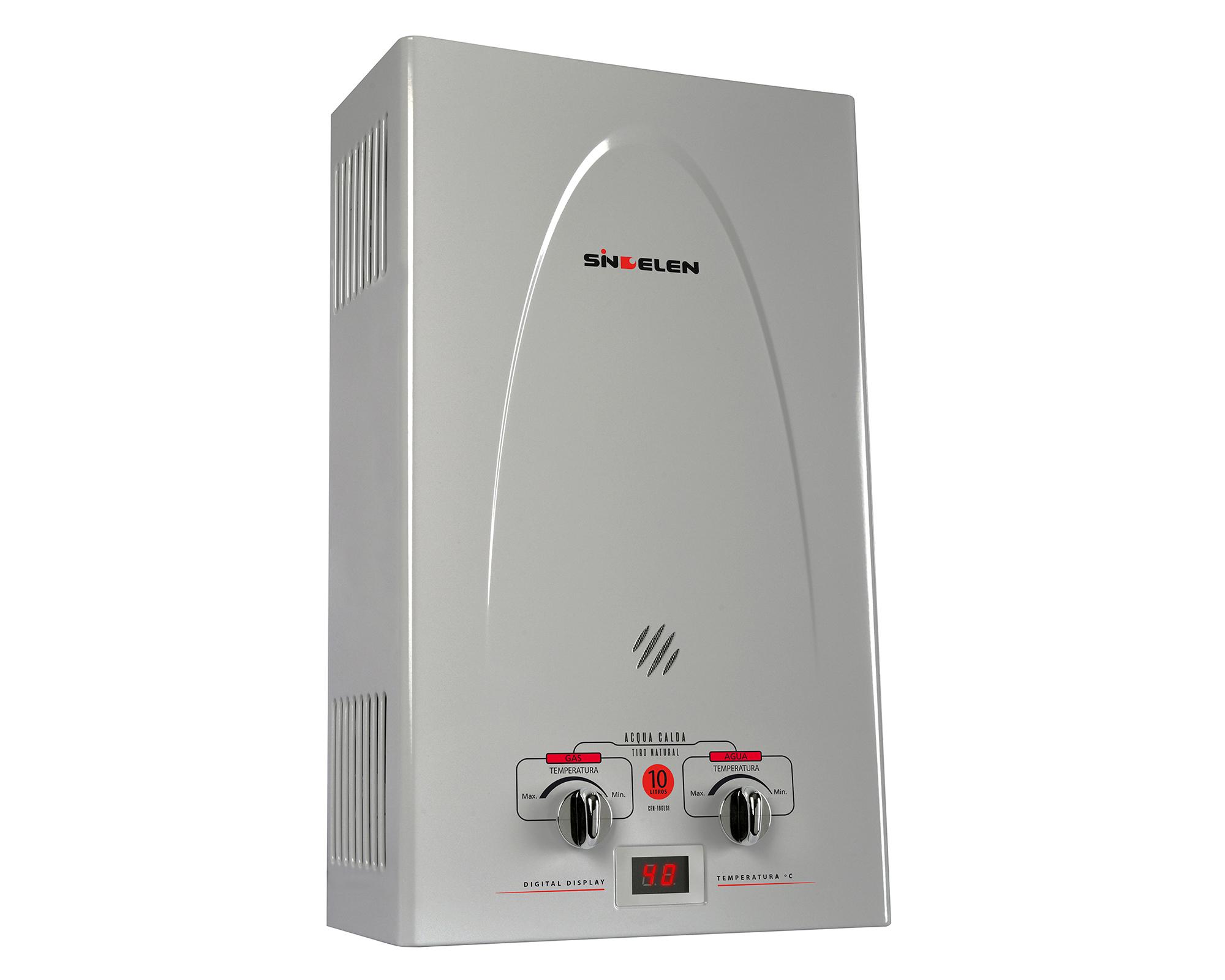 Calefont tiro natural 10 litros gas licuado tiro natural CFN-10GLSI-1