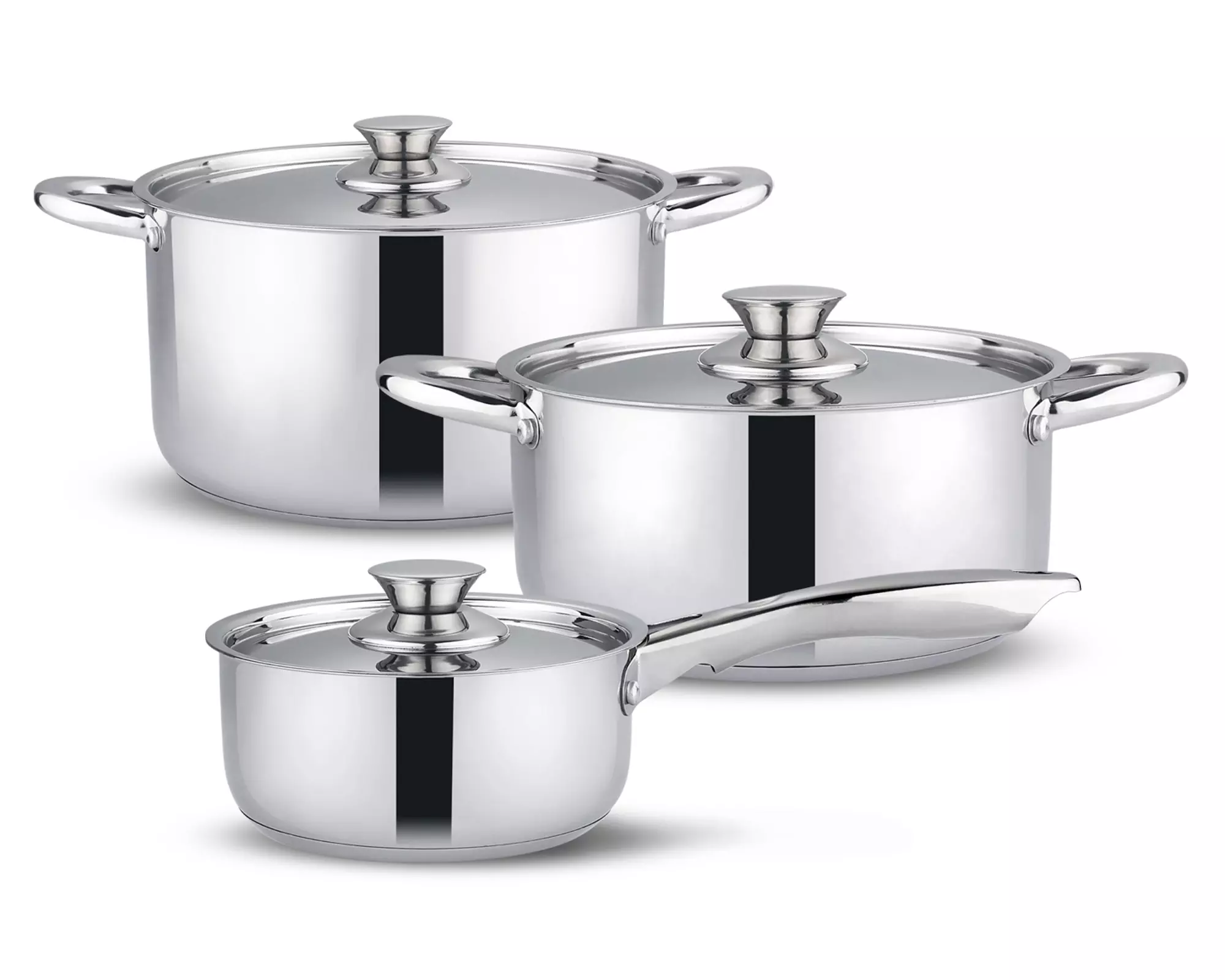 Batería de cocina 410-6SS Acero Inoxidable 6 piezas-0