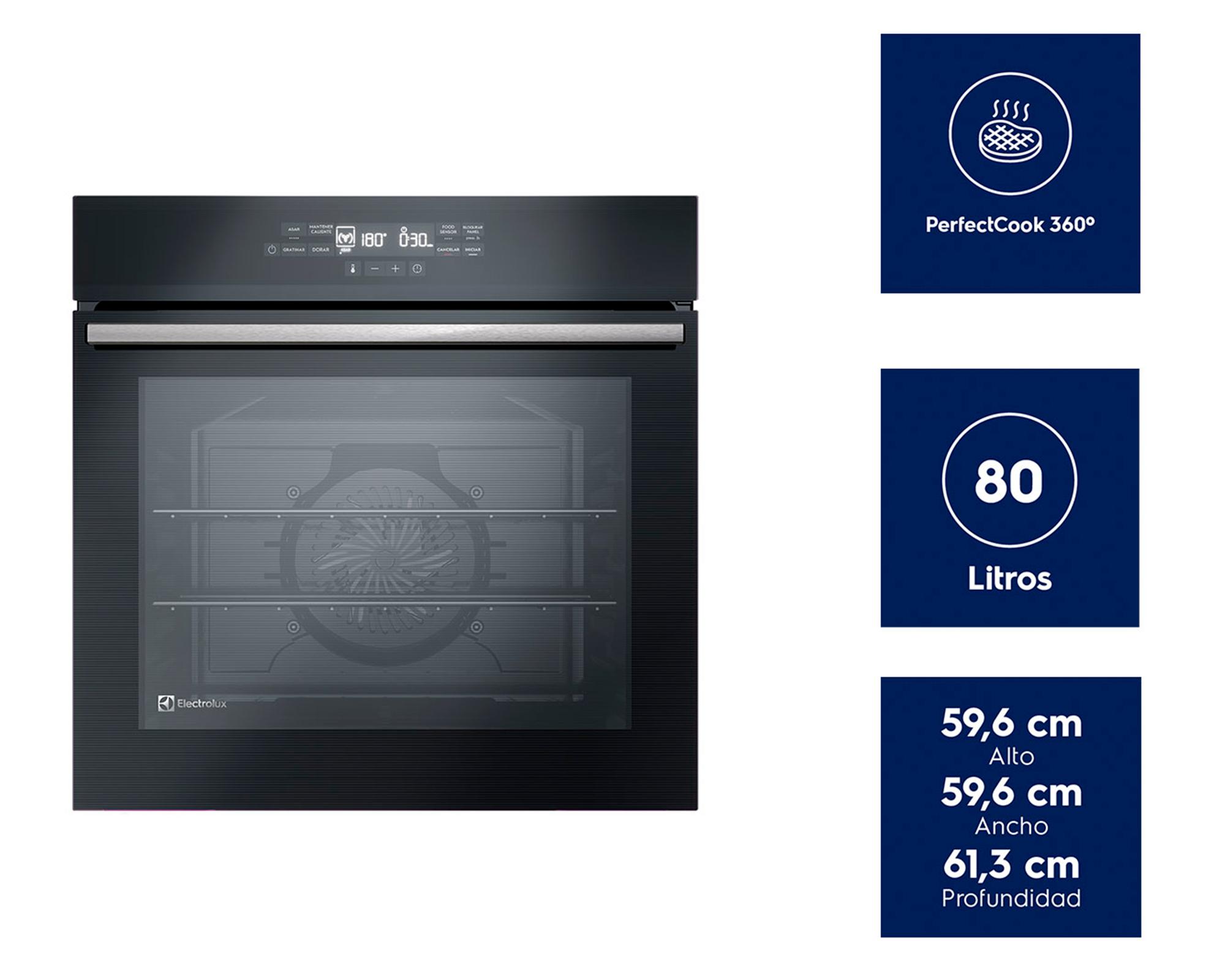 Horno empotrado digital OE8EF negro 80 lt-3