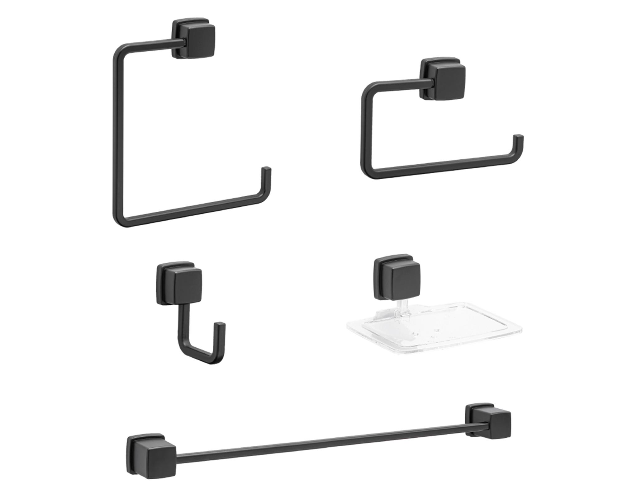 Mueble vanitorio albayalde + Pack baño Black-5