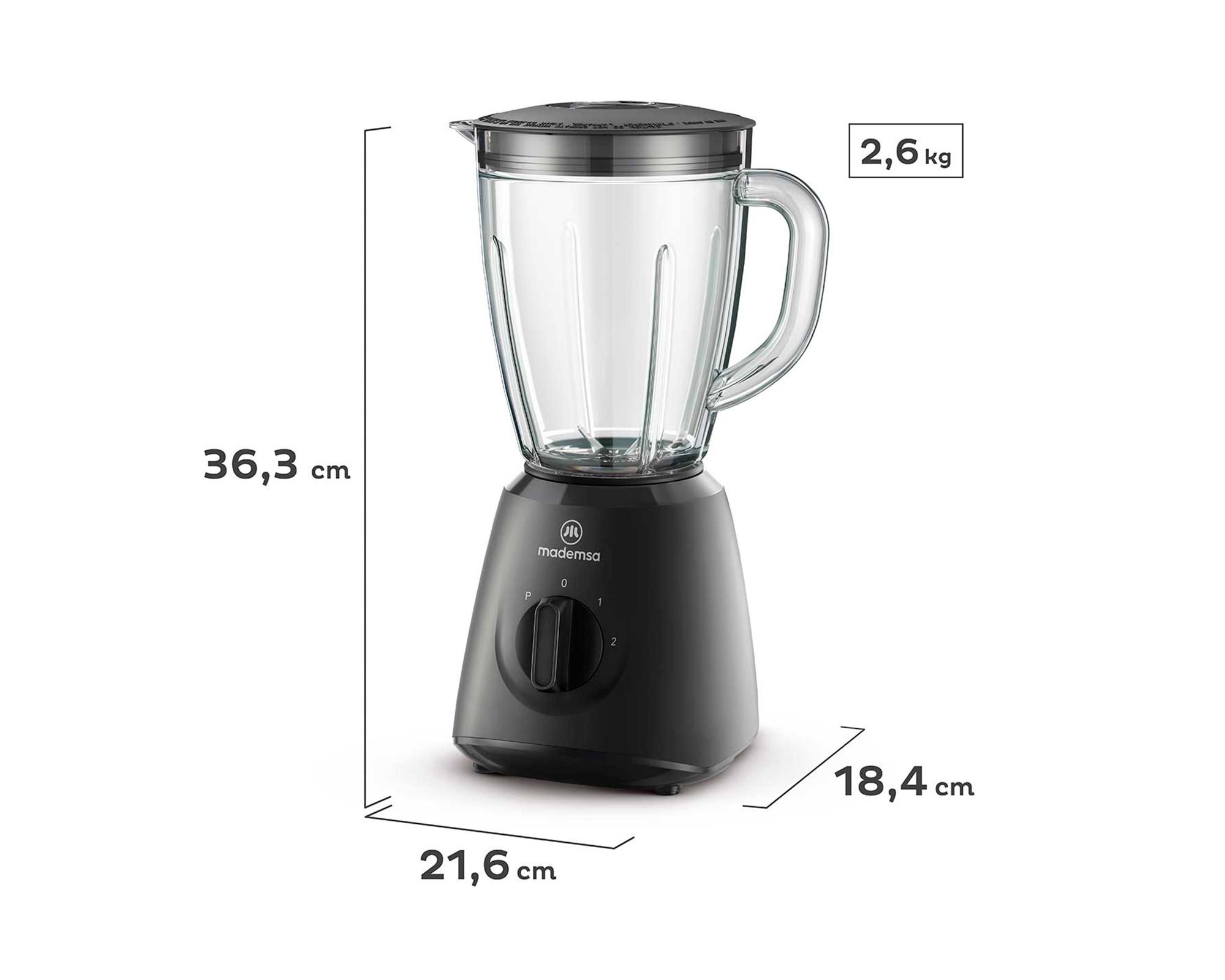 Licuadora MBL20 negro 400W 1.5 litros-6