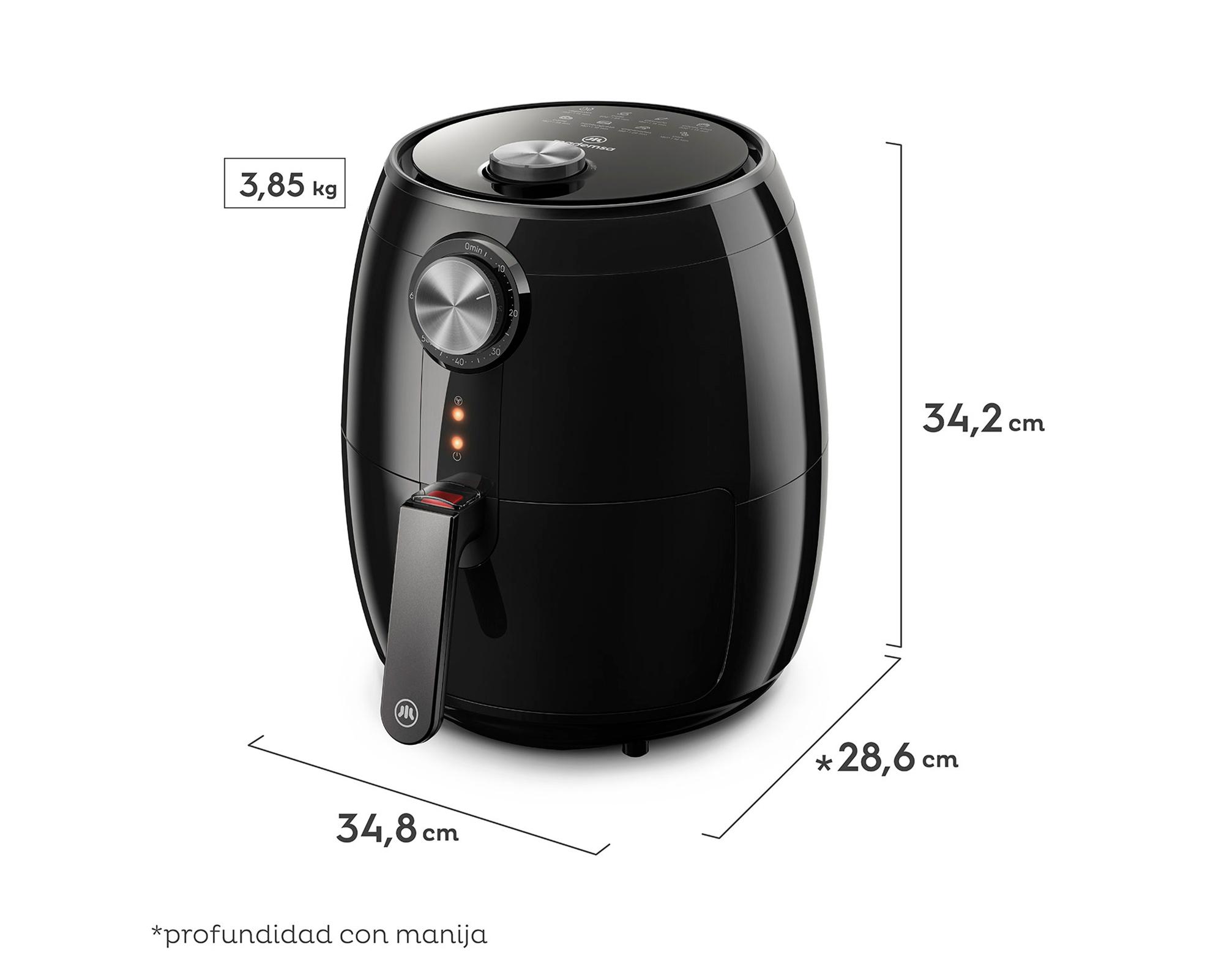 Freidora de aire MAF15 negro 3.2 litros-6