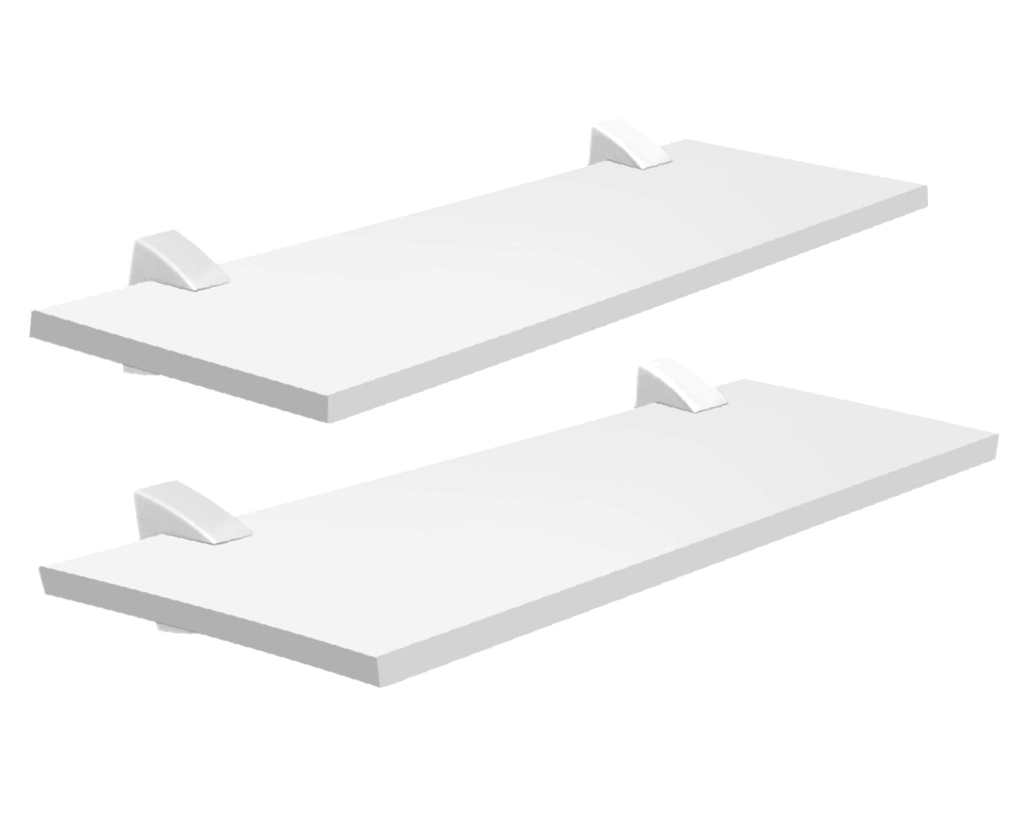 Pack 2 repisas Concept blanco 1.5x60x20 cm-0