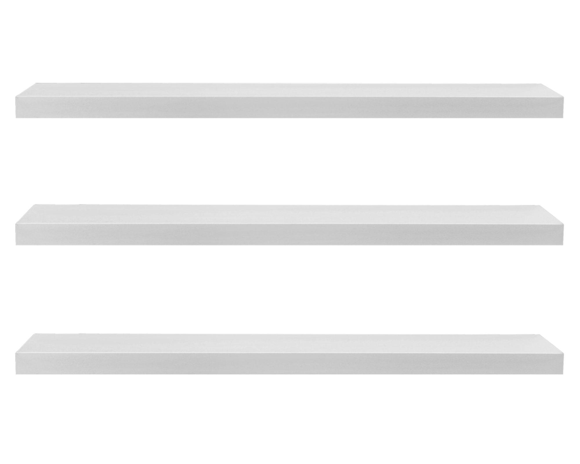 Pack 3 repisas Decorare blanco 1.5x40x10 cm-0