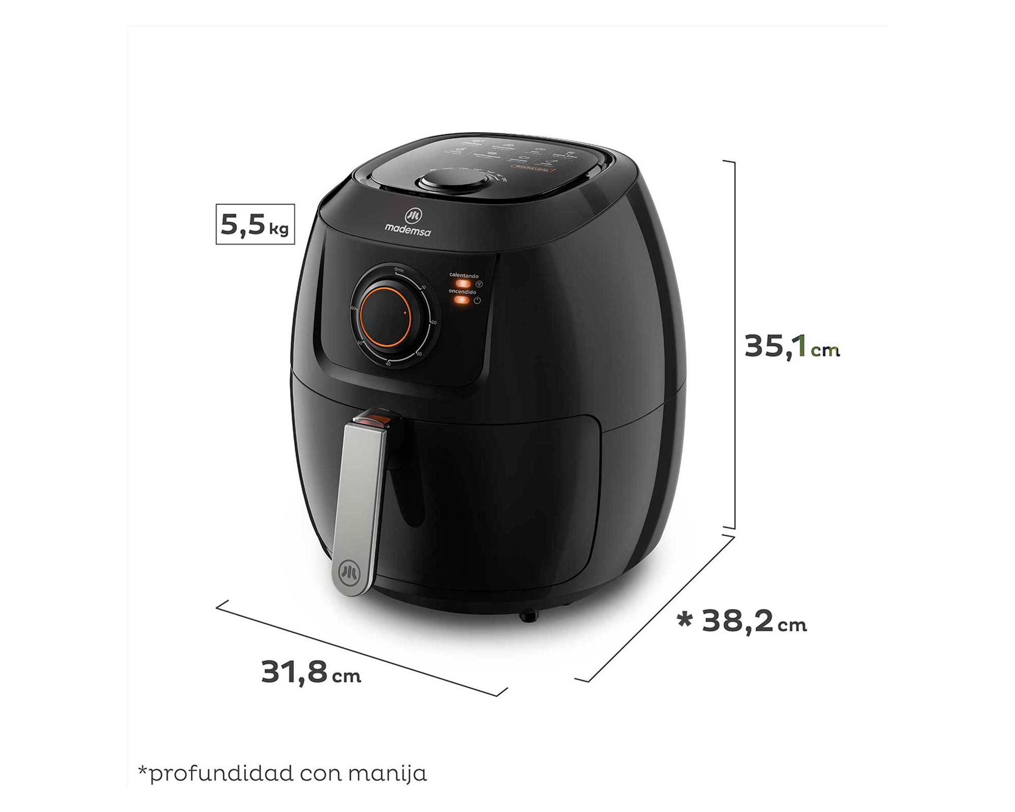 Freidora de aire MAF50 negro 5 lt-6