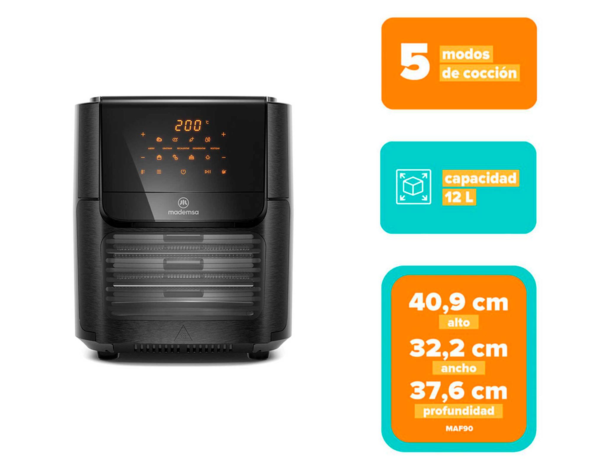 Freidora de aire MAF90 negro 1700W-4