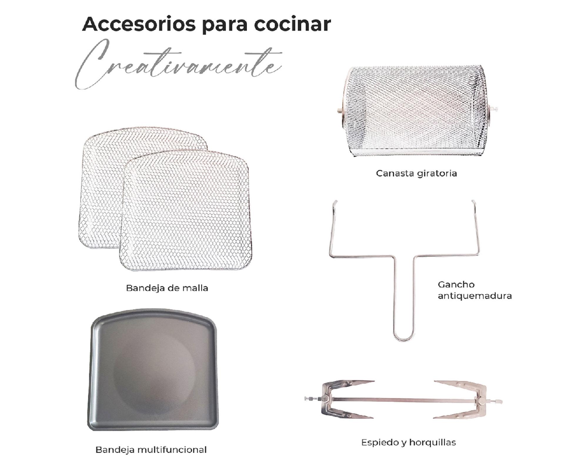 Freidora de aire Max Edition negro/inox 12 lt-3