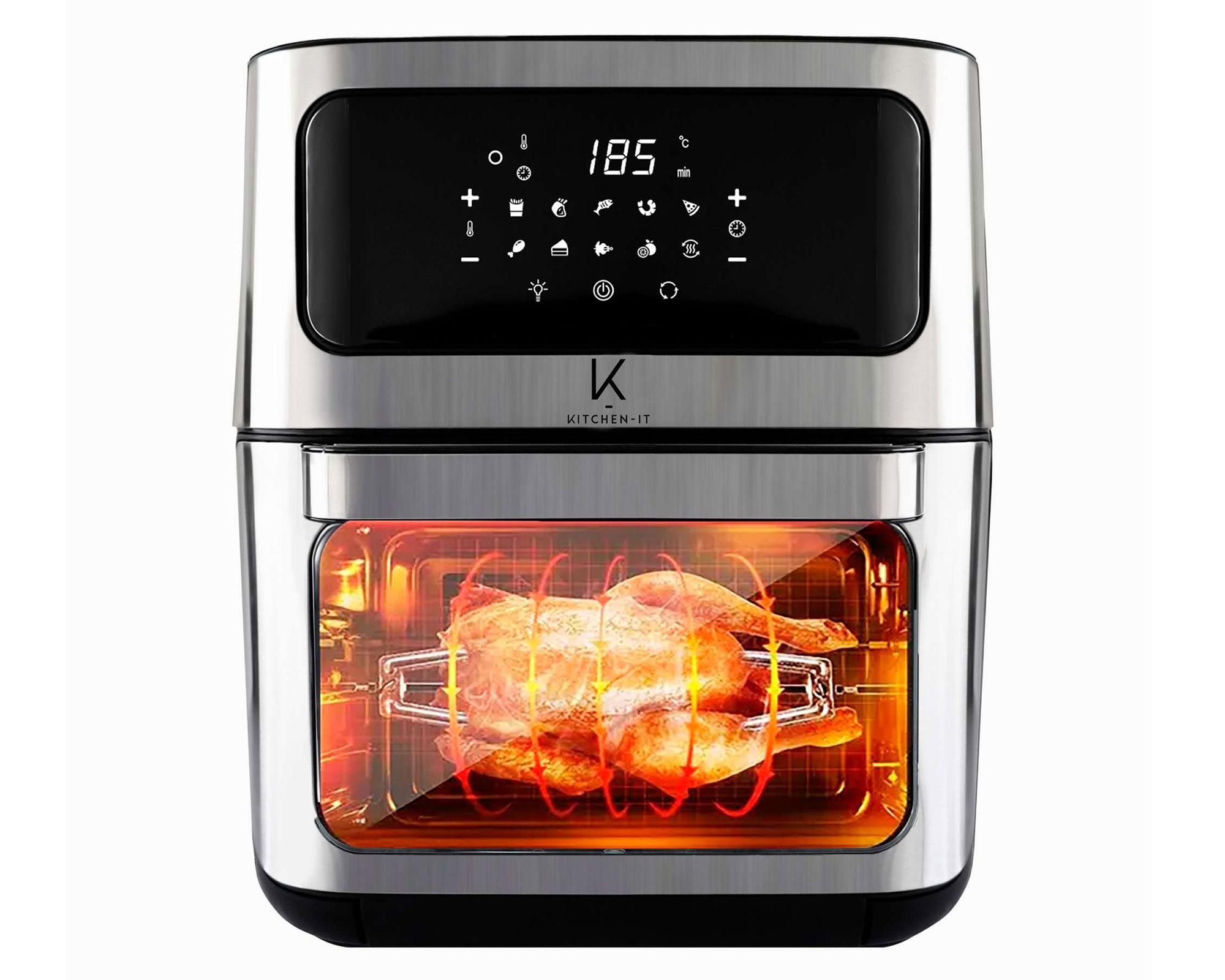 Freidora de aire Max Edition negro/inox 12 lt-0